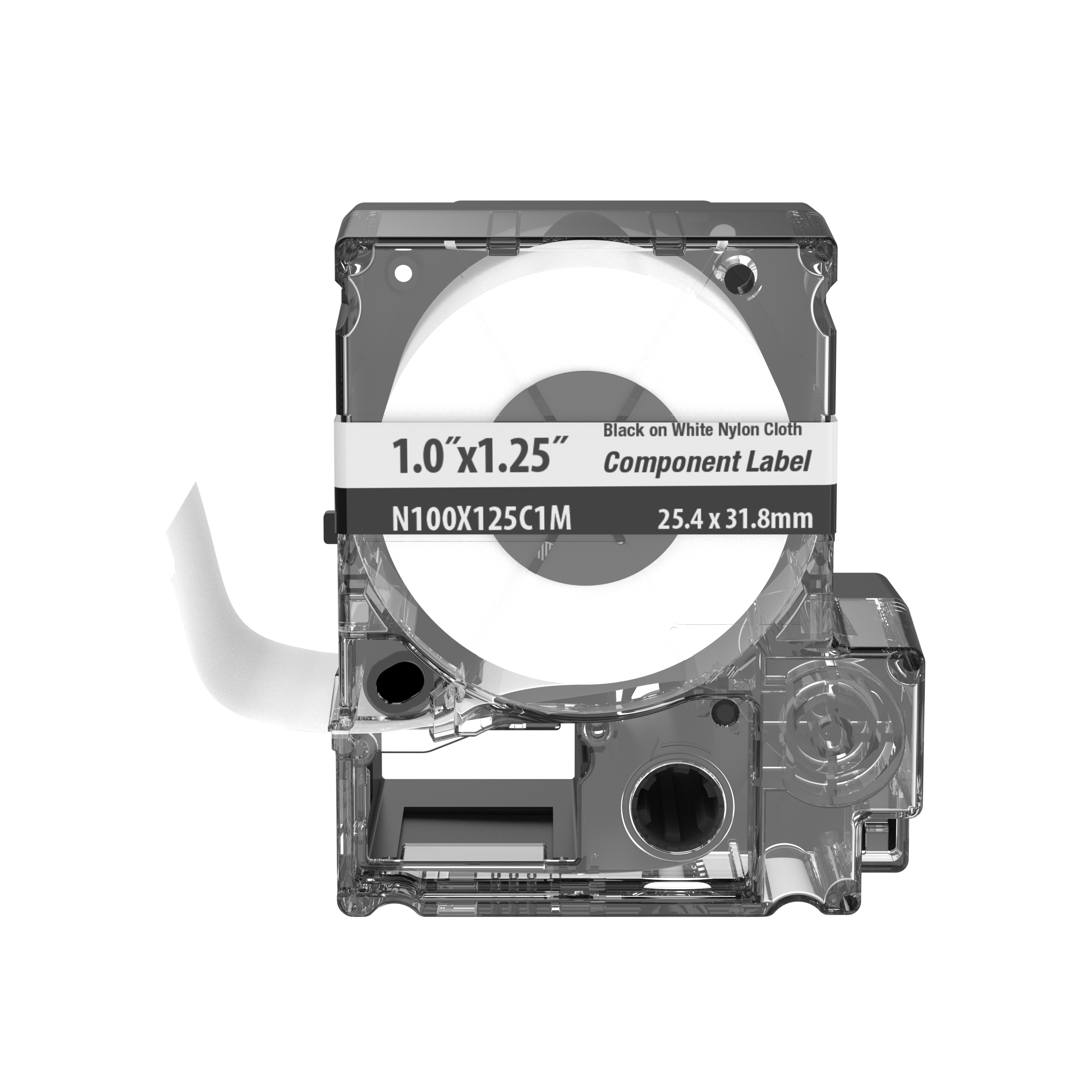 PXE Cassette,Adh Comp Nylon Cloth,1" Wx1.25" H,WHT