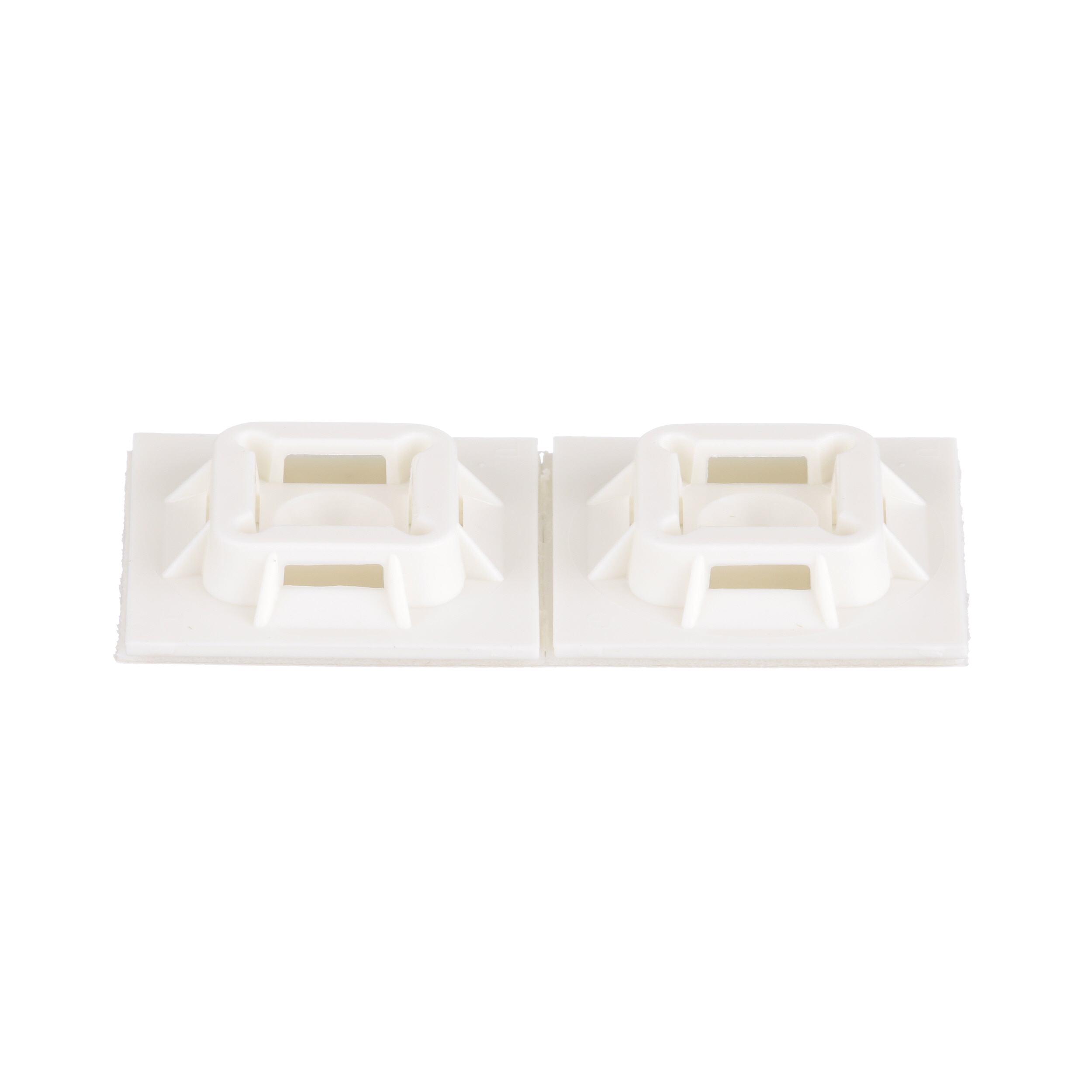 Süper-Tutuş™ Montaj, Beyaz, PA 6.6, Kauçuk Yapışkanlı, 25.4x25.4mm, PK100