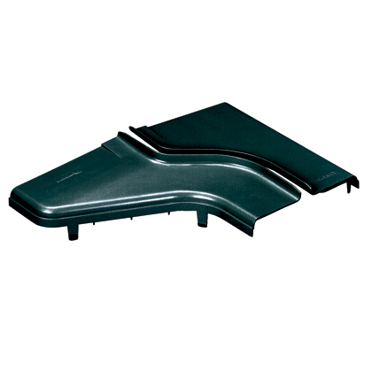 FiberRunner® 12" x 4" ila 6" x 4" Sol Kırmızı Azaltıcı Bölme Kapağı