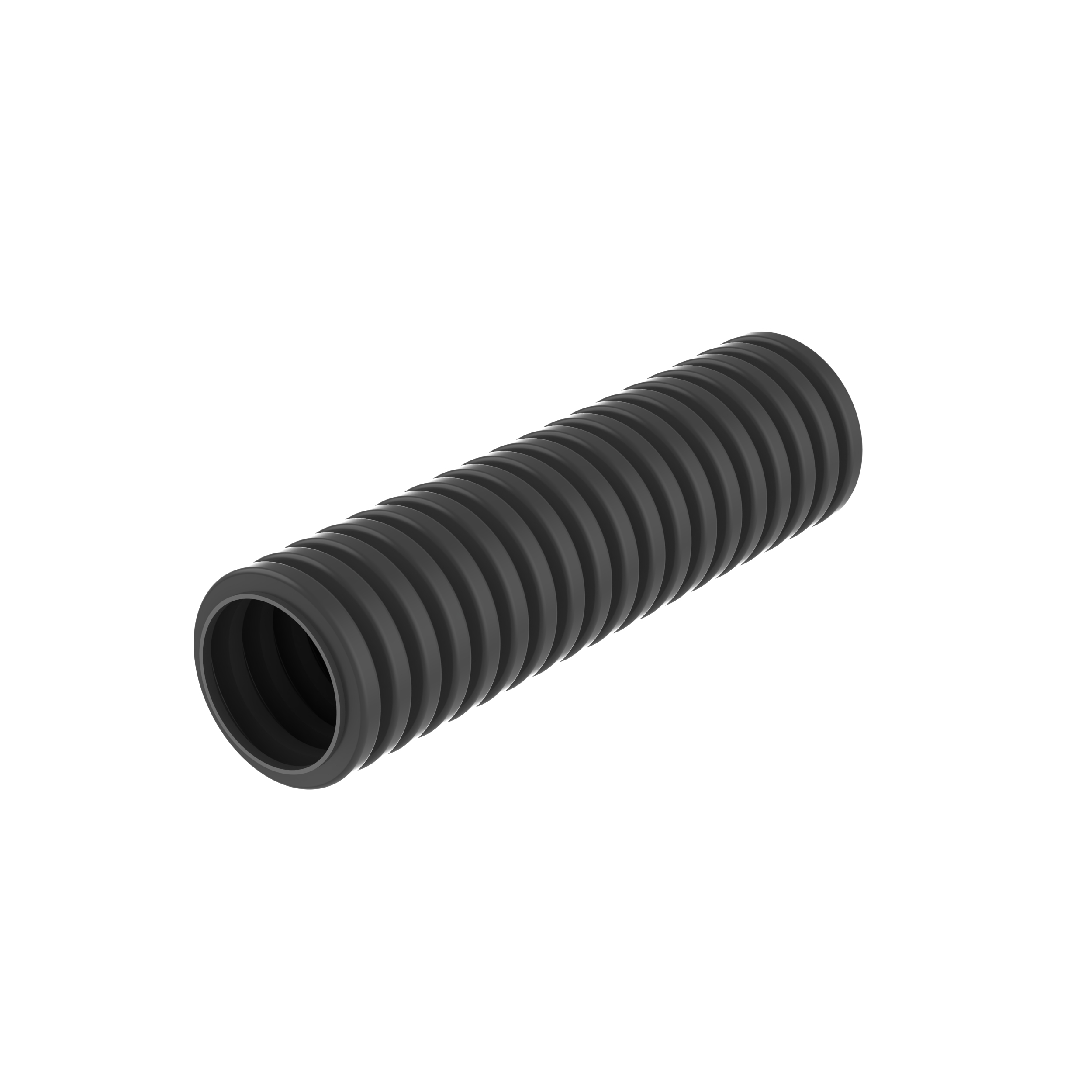 Düzeltilmiş Oluklu Boru, .5" (12.7mm) X 4000', Siyah, Paket 1