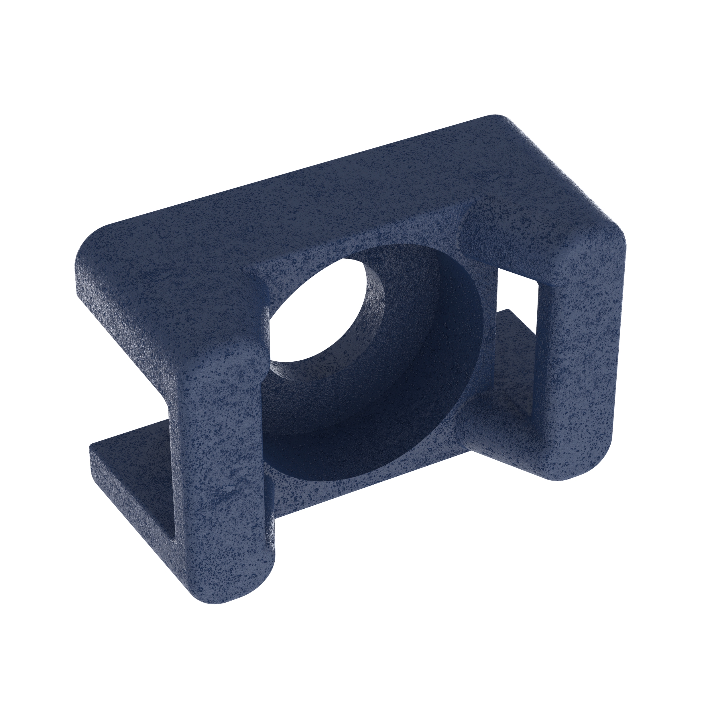 Kablo Bağı Montaj, Koyu Mavi, Metal Detaylı Polipropilen, 22x15.6mm, M4 Vida, 100'lü Paket