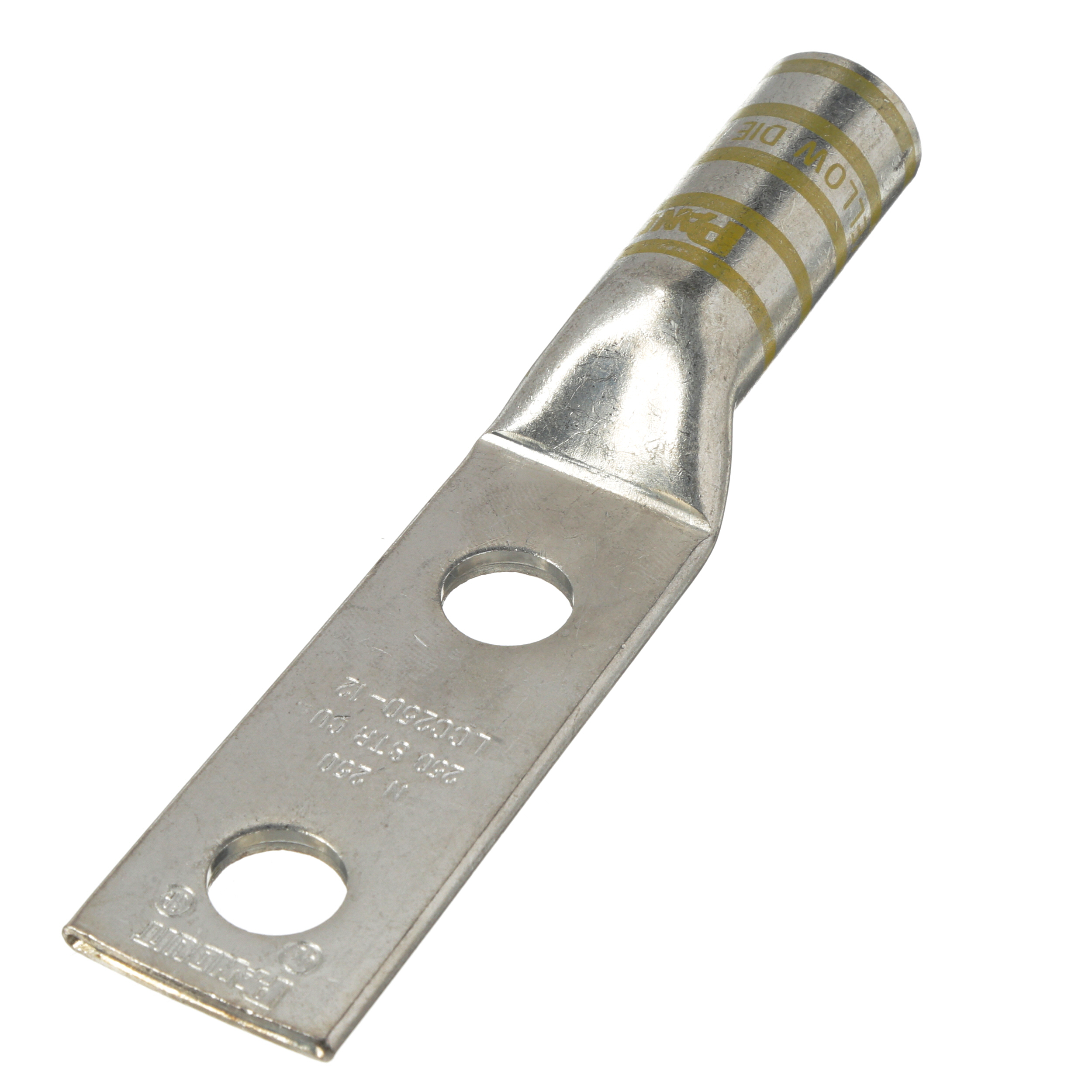 Bağlantı Muhafaza, 250, Kalay Kaplı Bakır, Düz, İki 12.7mm Somun, 10'lu Paket