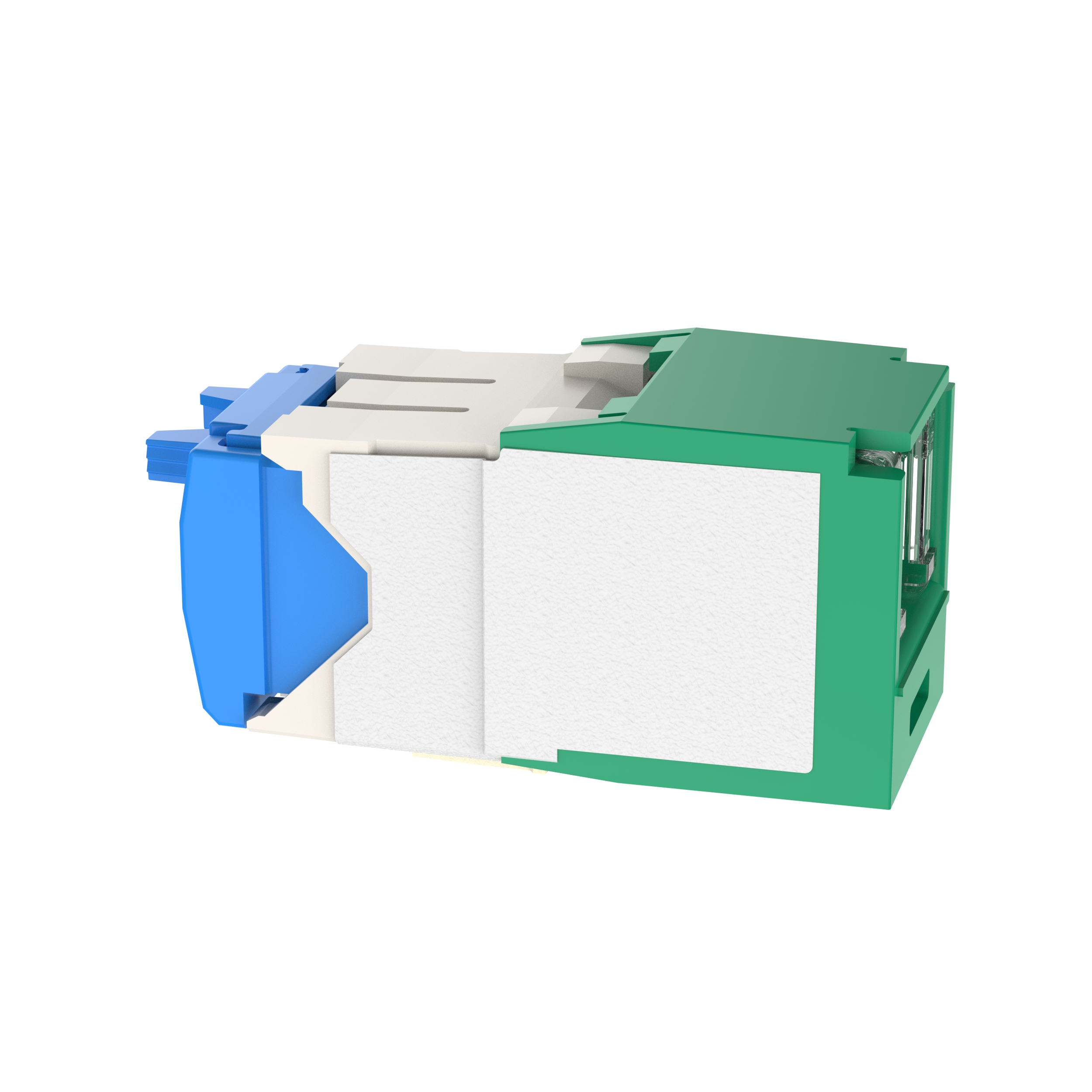 Mini-Com® RJ45 Cat 6A TG Kapatmalı Jak Modülü, GR
