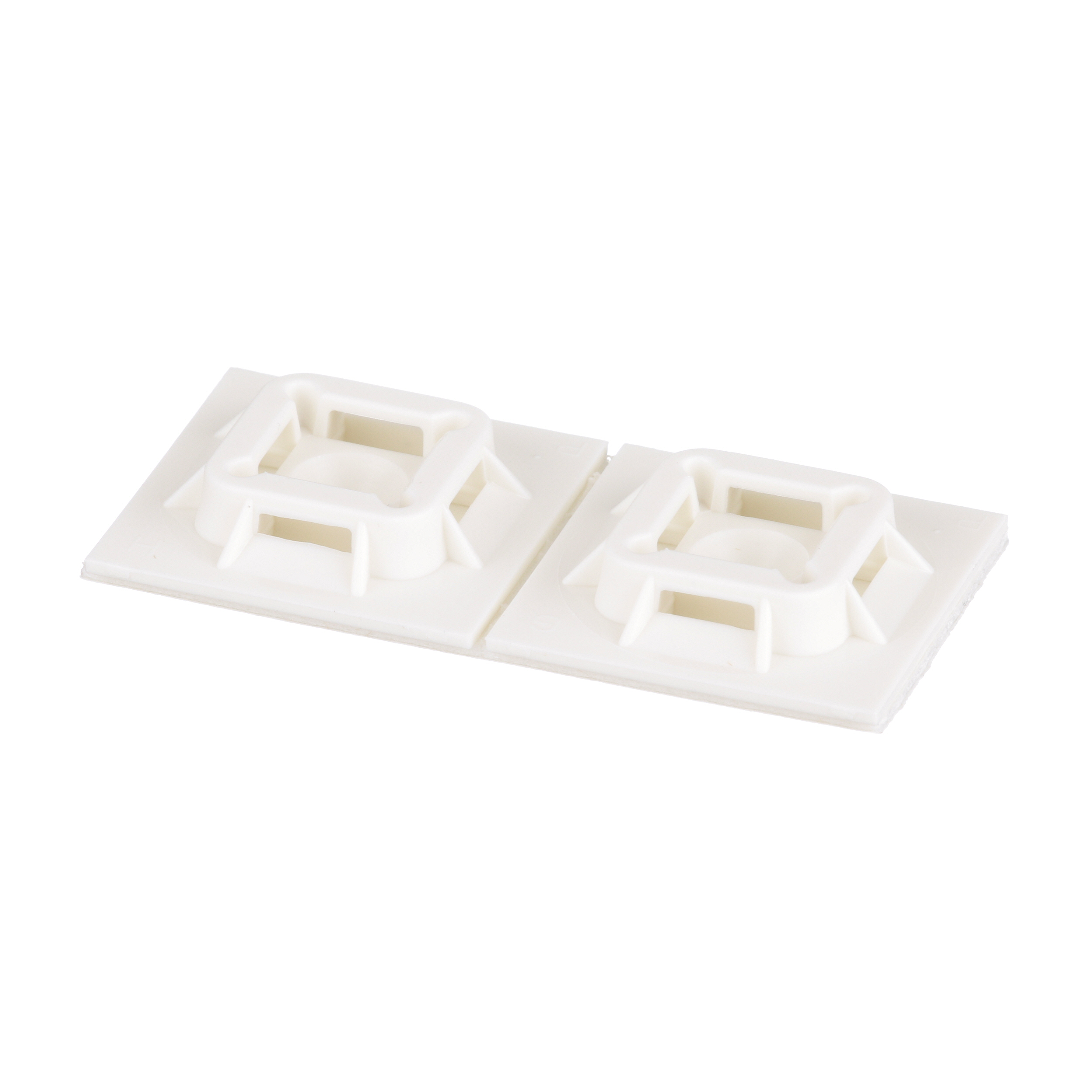 Süper-Tutuş™ Montaj, Beyaz, PA 6.6, Kauçuk Yapışkanlı, 25.4x25.4mm, PK100