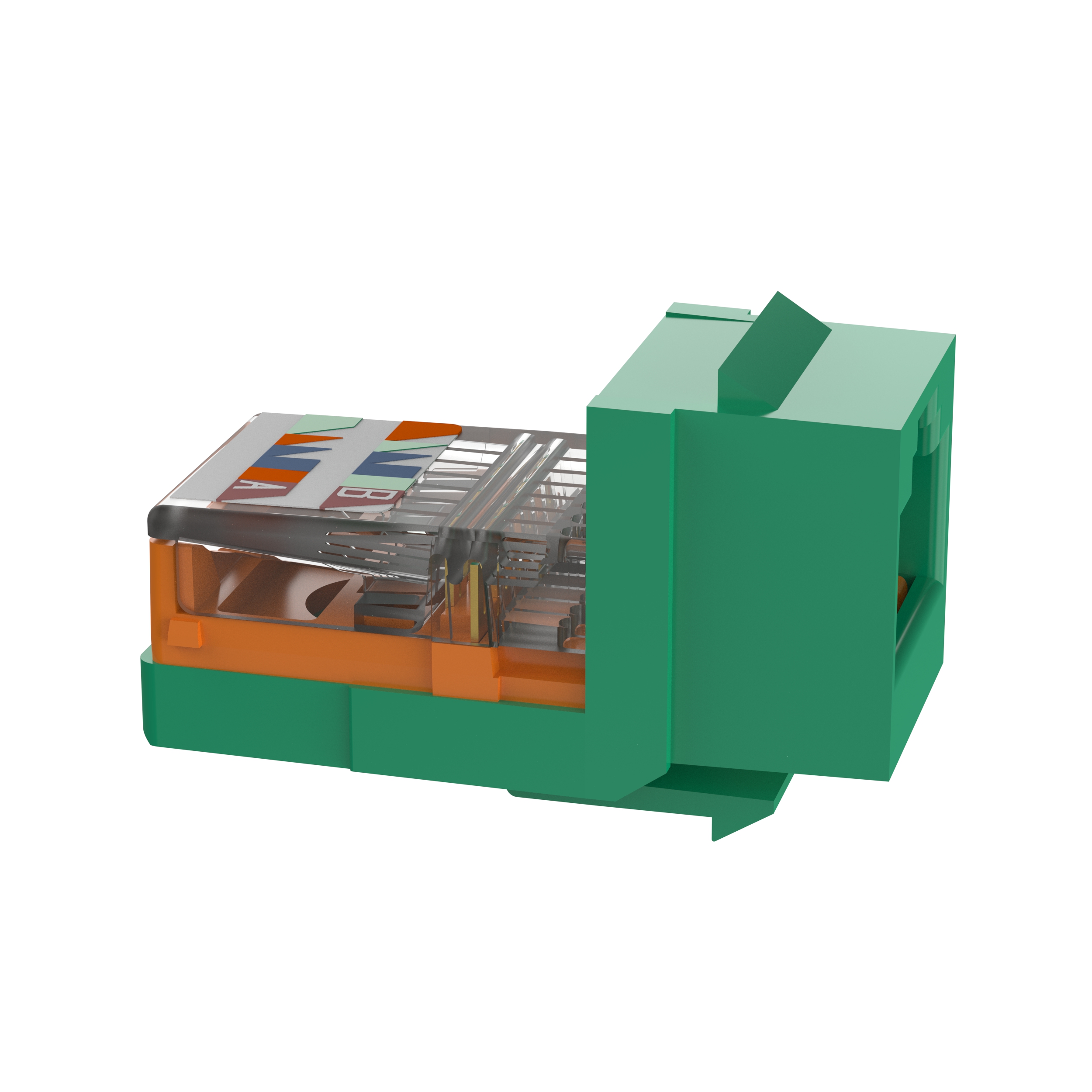 Keystone Cat 5e Kurşun Çerçeve Jak, Yeşil