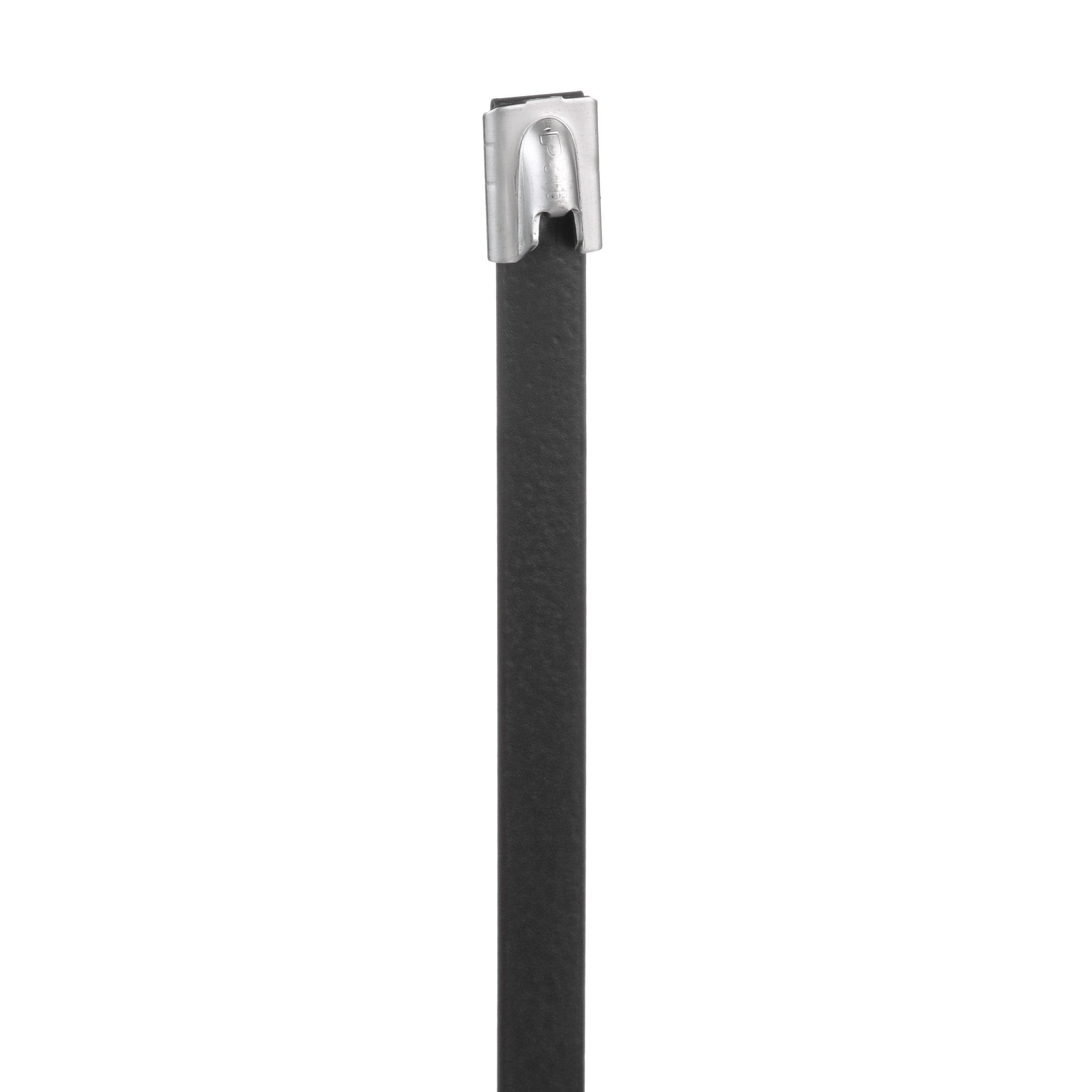 Kablo Bağı, PET Kaplı Paslanmaz Çelik 316, Siyah, 101.6x8.1mm, 50'li Paket