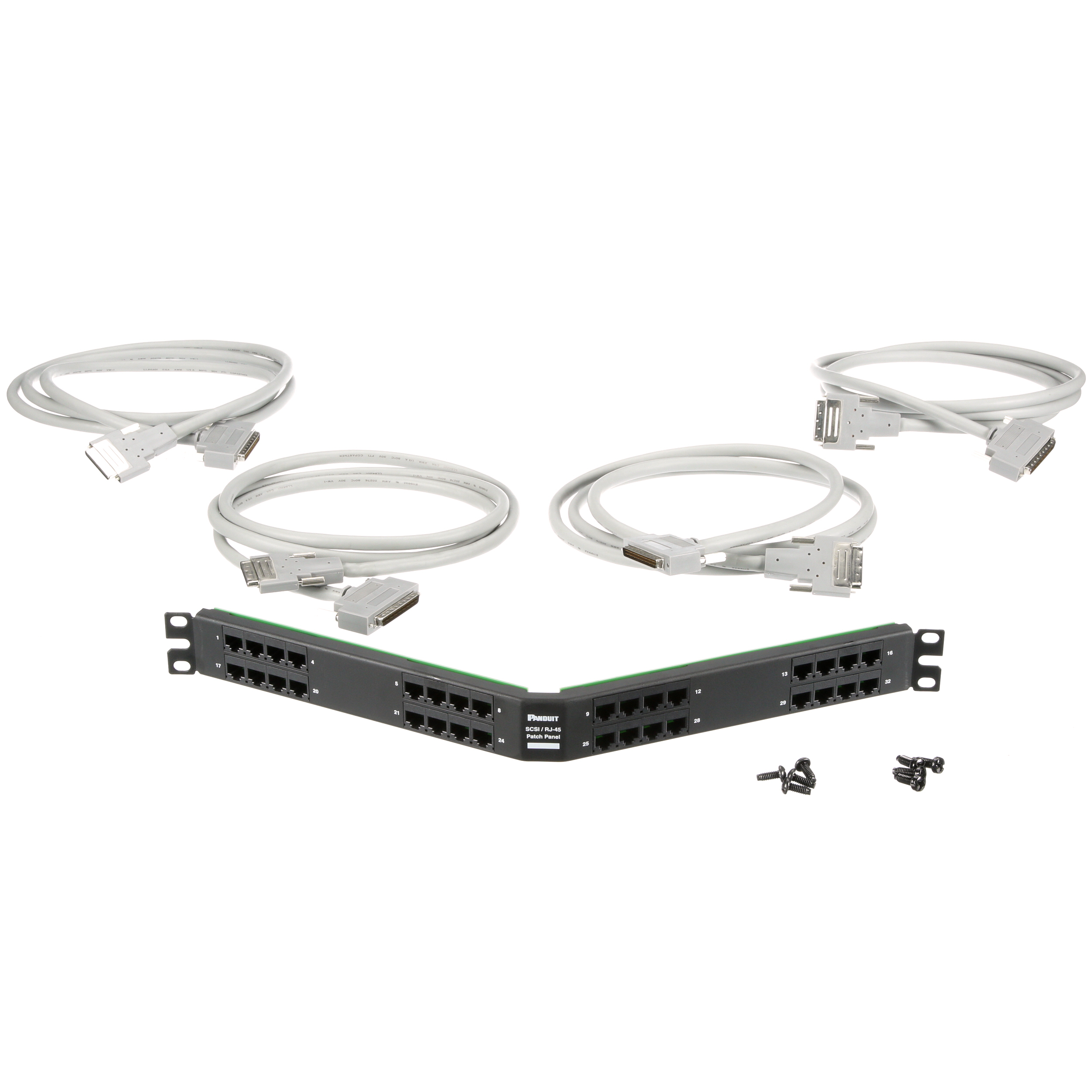 RJ45-VHD68 SCSI Angled Patch Panel Kit