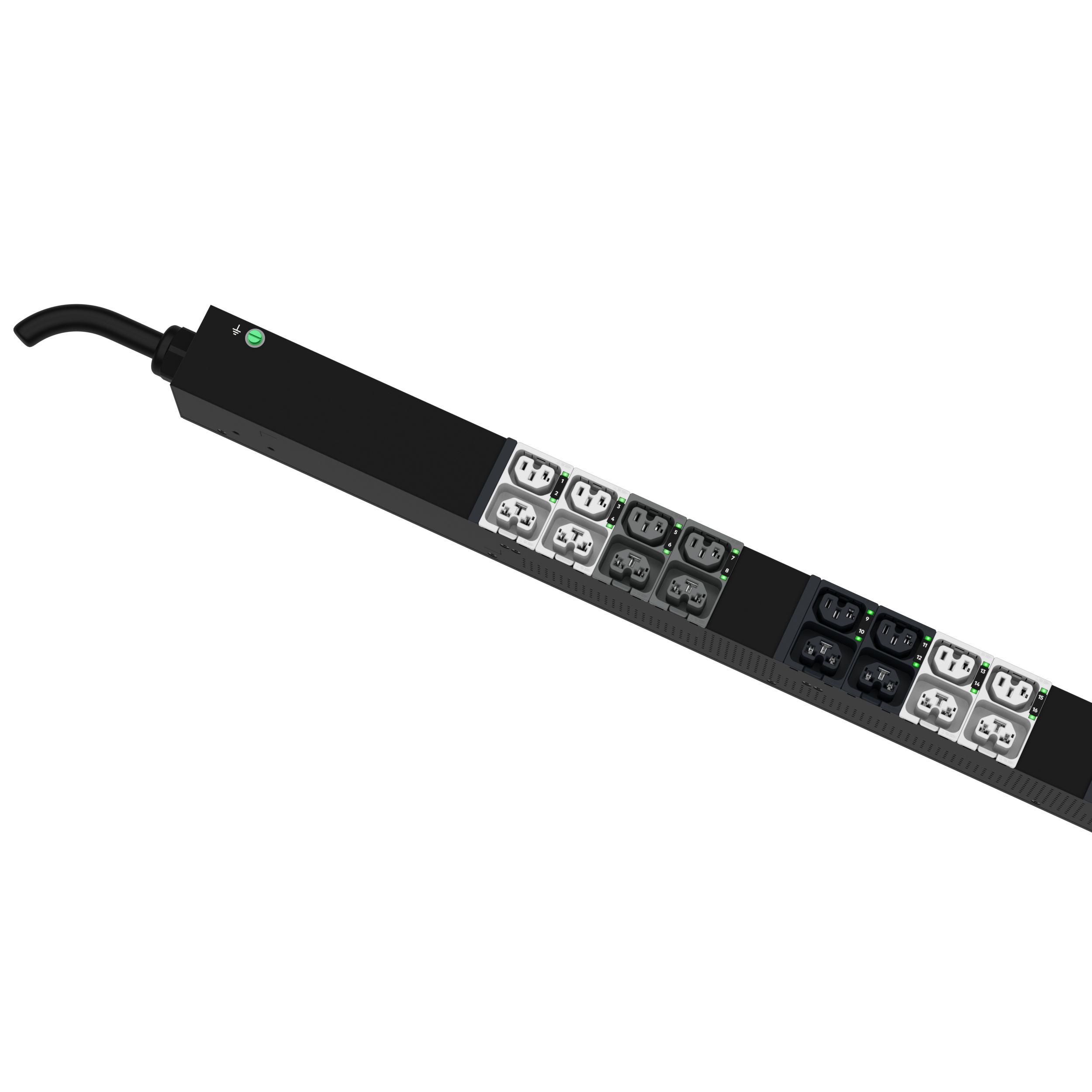 G6 MS Güç Dağıtım Birimi, 20A/16A, (24)C13/C15, (24)C13/15/C19/C21, IEC 60309 3P+N+E 6h