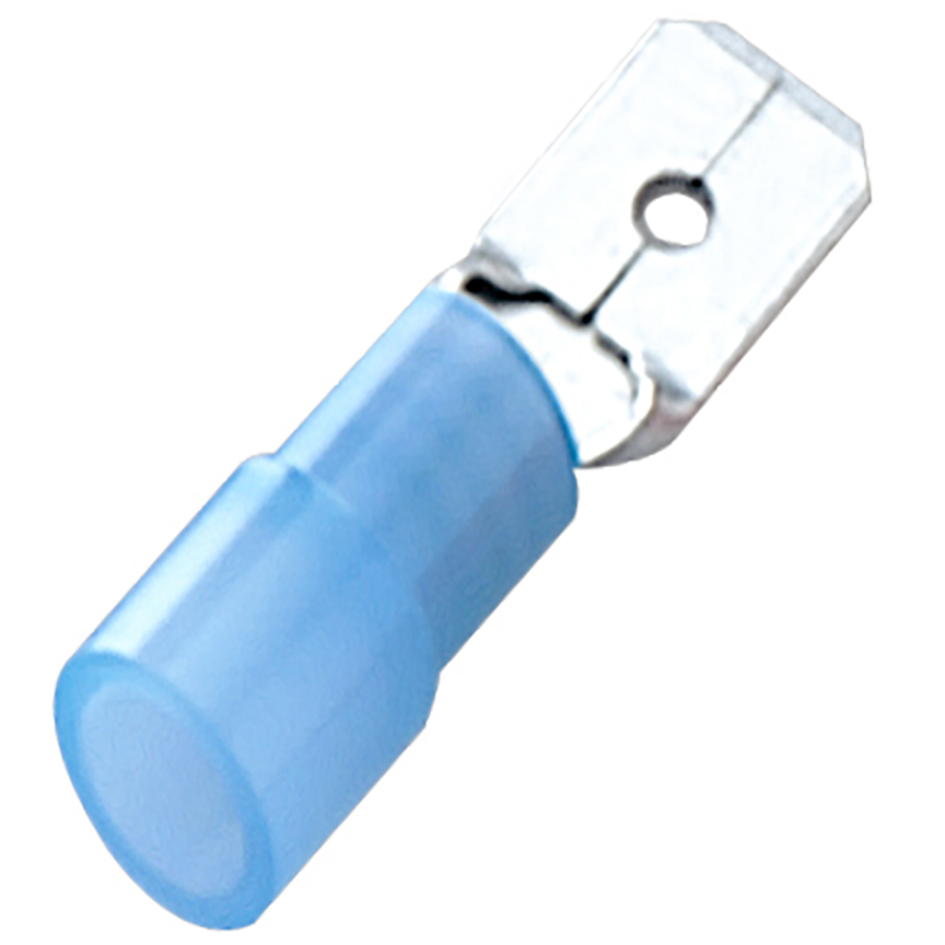 StrongHold™ Erkek Kesici Terminal, naylon yalıtımlı, 16 - 14 AWG, .187 x .032 tabla boyutu