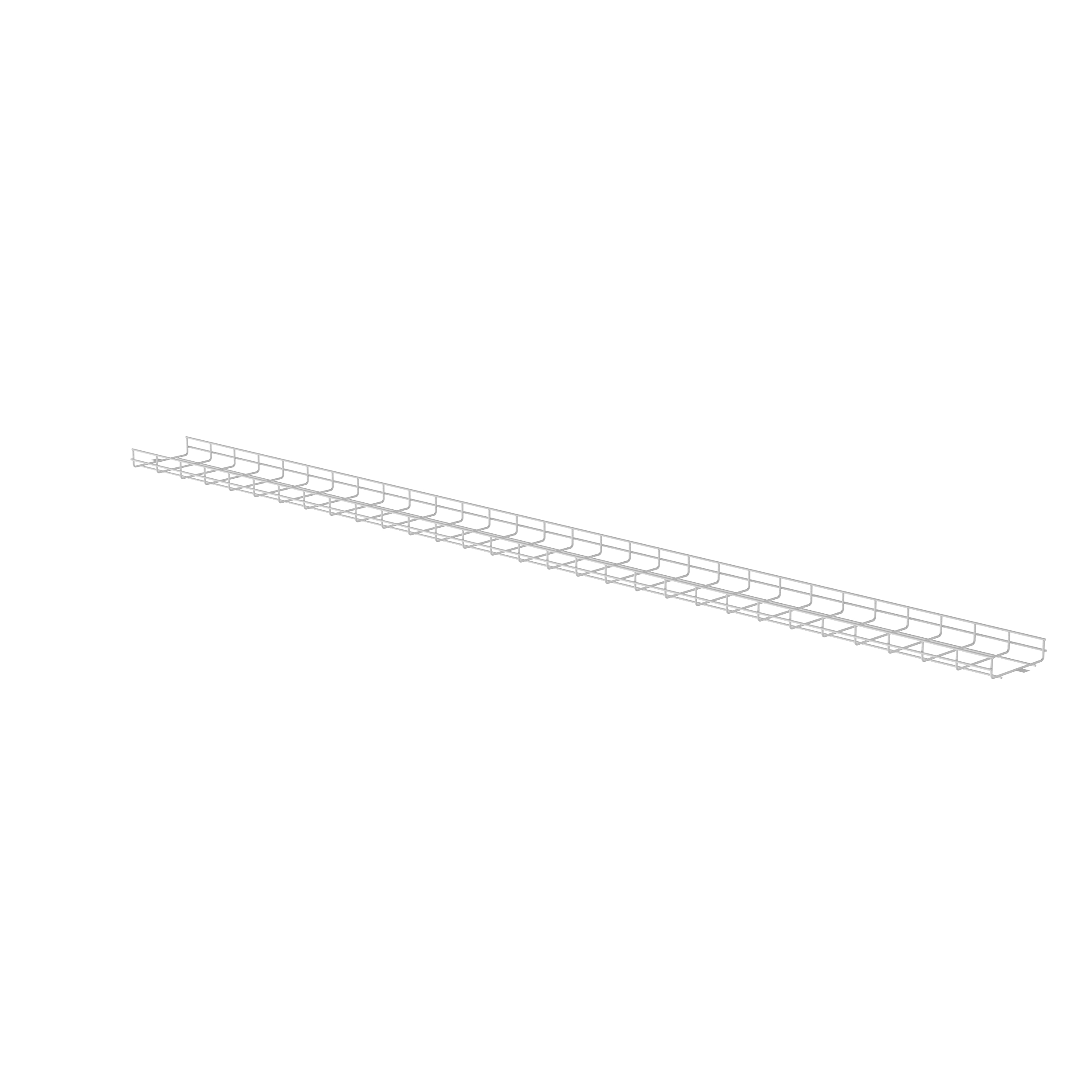 Kablo Sepeti 2" Y x 8" G, Beyaz Toz Kaplı