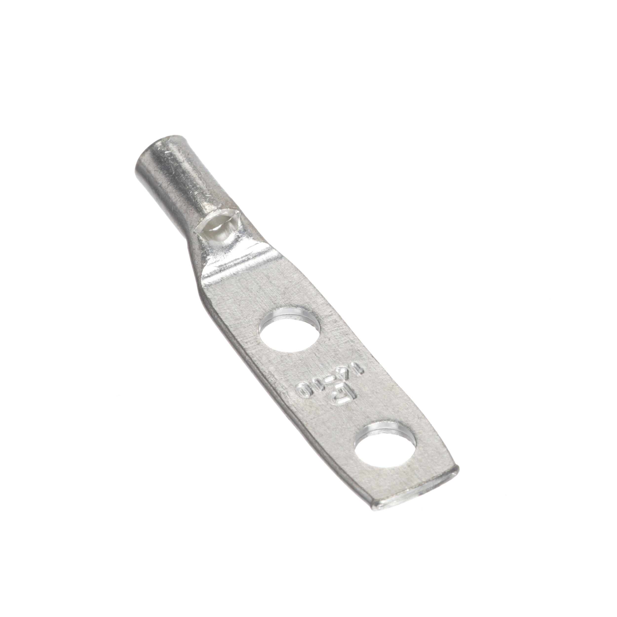 Bağlantı Muhafazası, 10, Kalay Kaplı Bakır, Düz, İki 4.8mm Çaplı Çapı, 50'li Paket