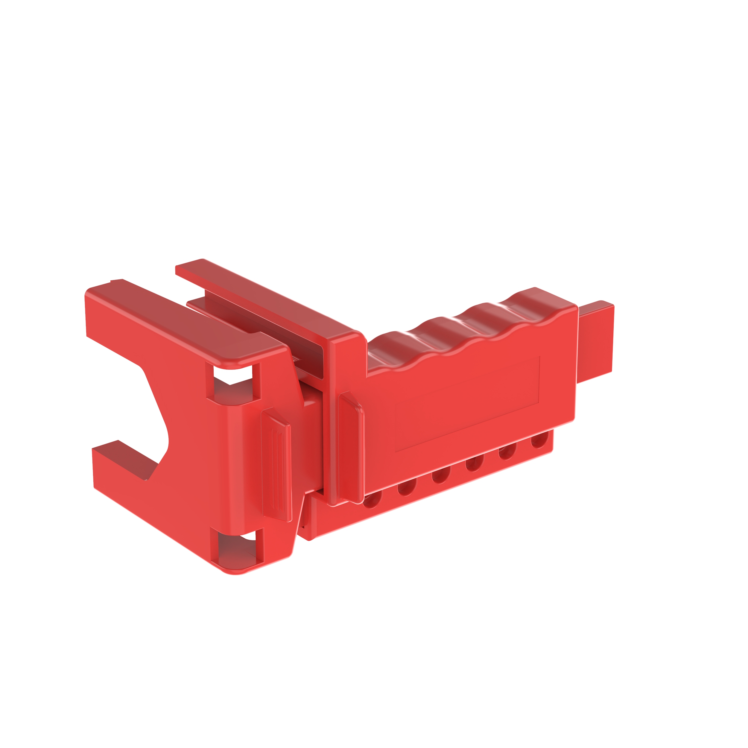 Ball Valve Lockout,Polypropylene,Red,158.8x78.7mm,PK1