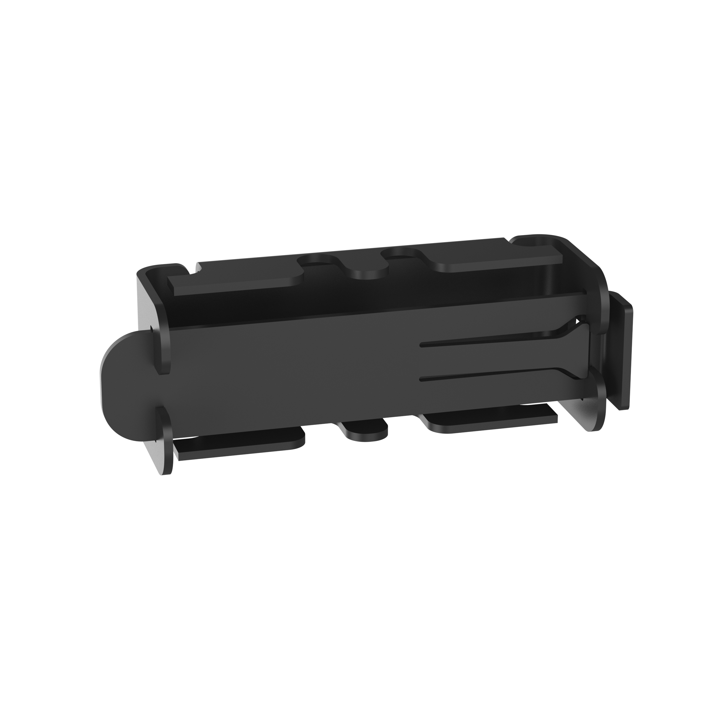 The push on style splice is used in wire basket cable routing systems which connects two pathways togther.   It is available in black