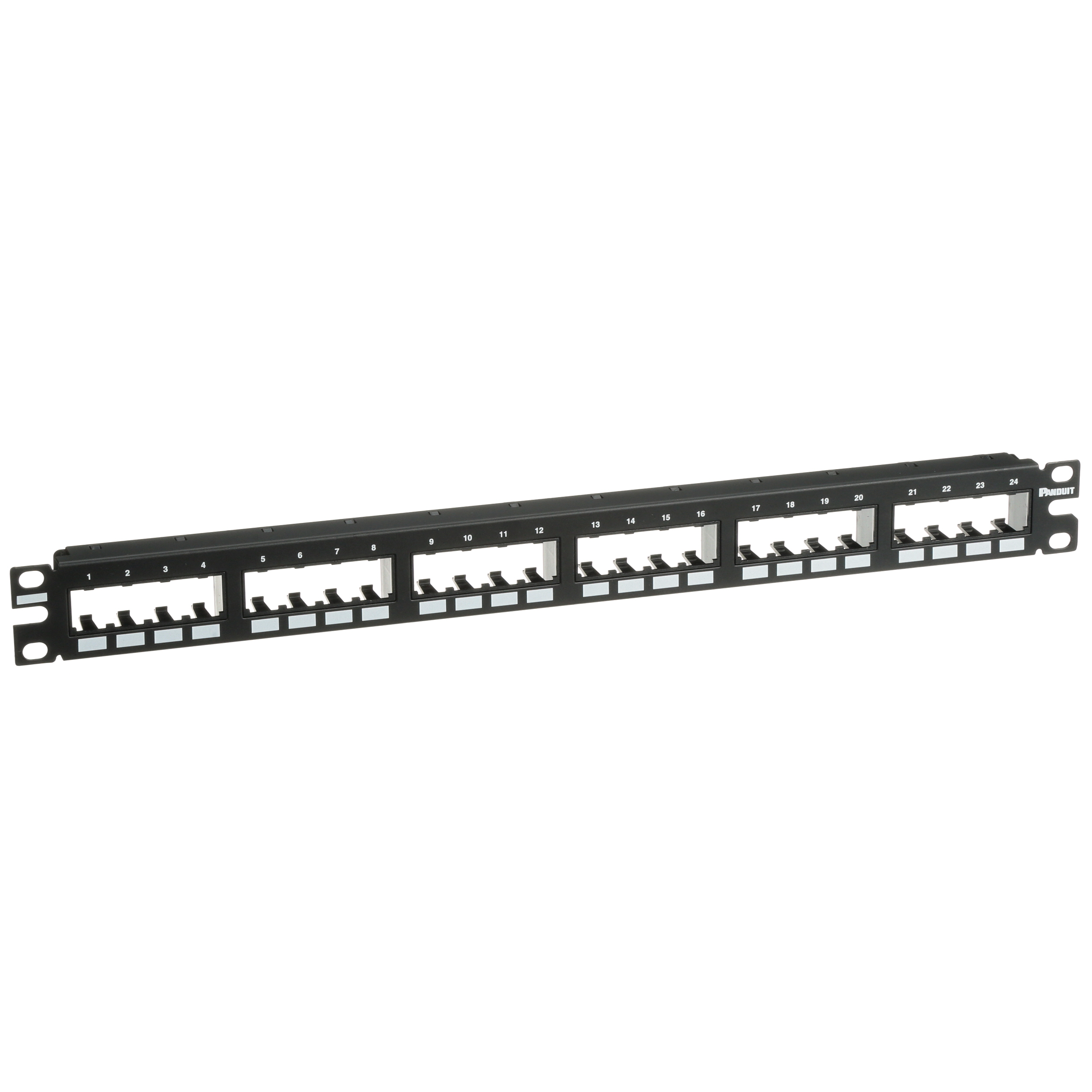 Mini-Com® Çıkış Paneli, 24 Port, 1 RU, BL