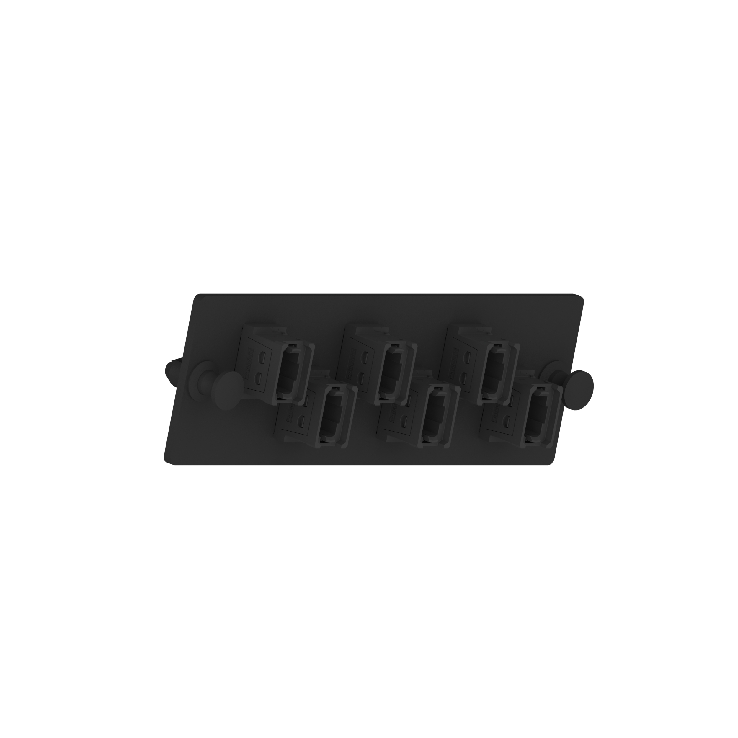 Opticom® FAP, 6 Yukarı/Aşağı Tuşlu MPO, Tip A, Siyah, Yatay