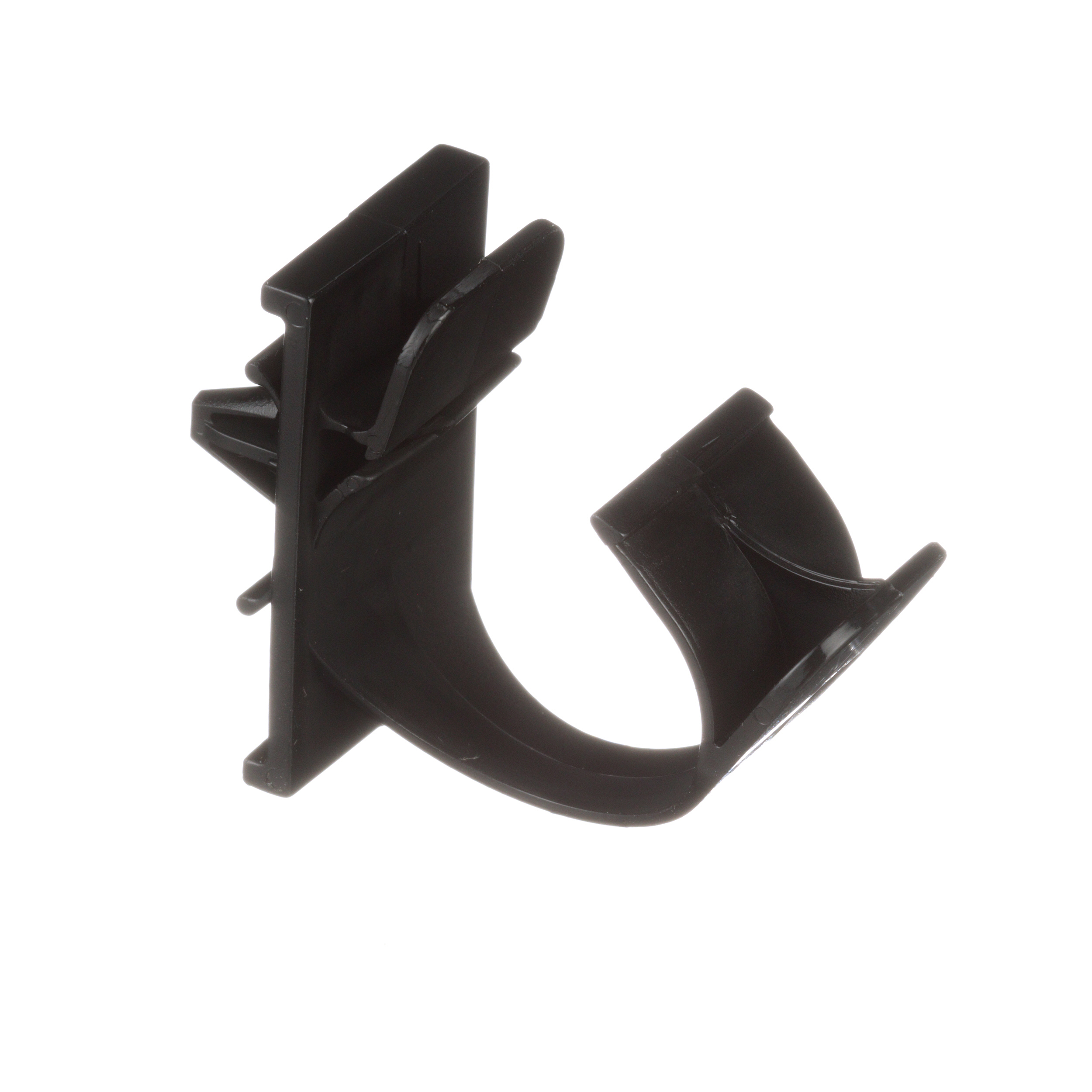 Wire Clip, Black, PA 6.6, Push Barb, 36.8x22.1mm, 50PK