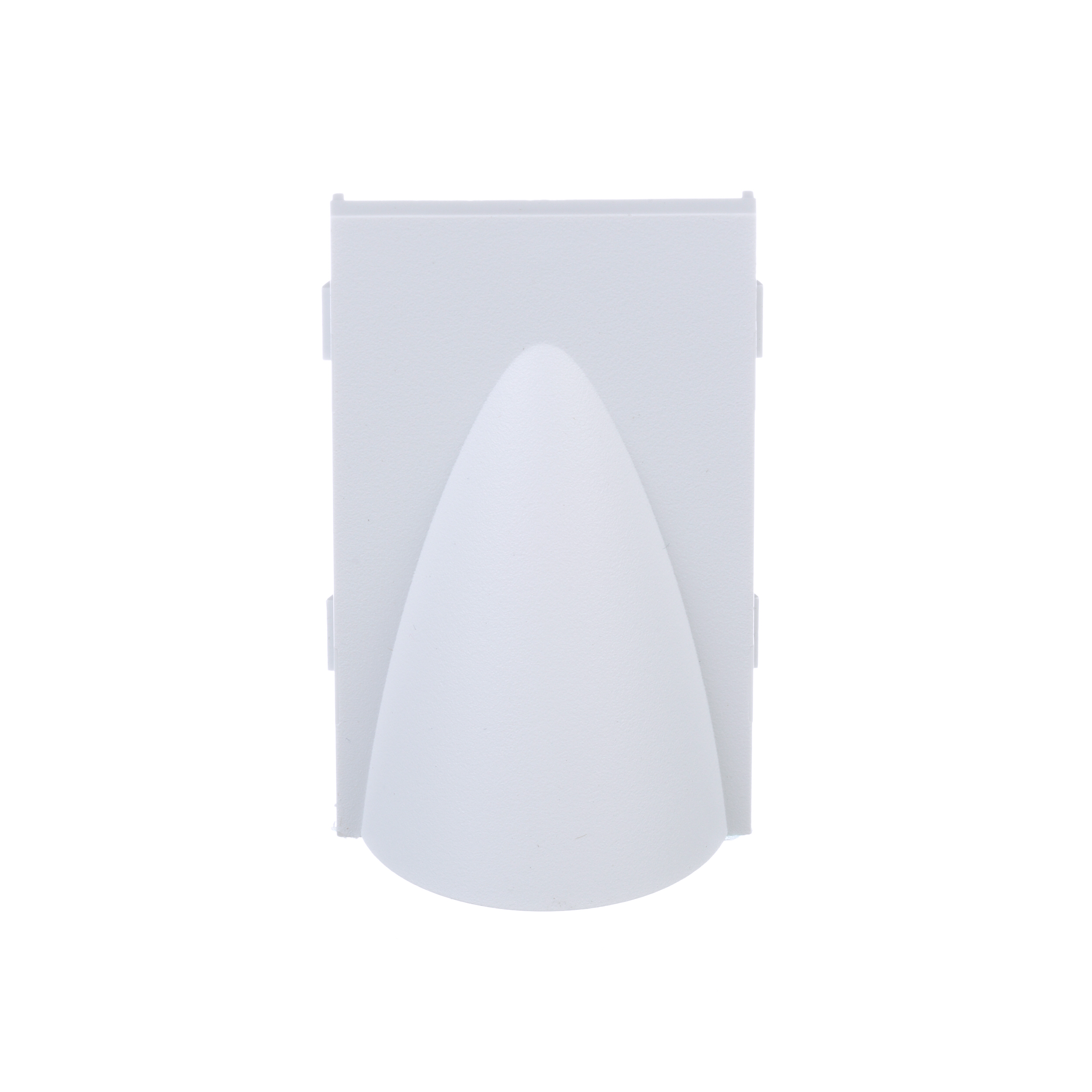 Hooded Frame Faceplate Insert, White