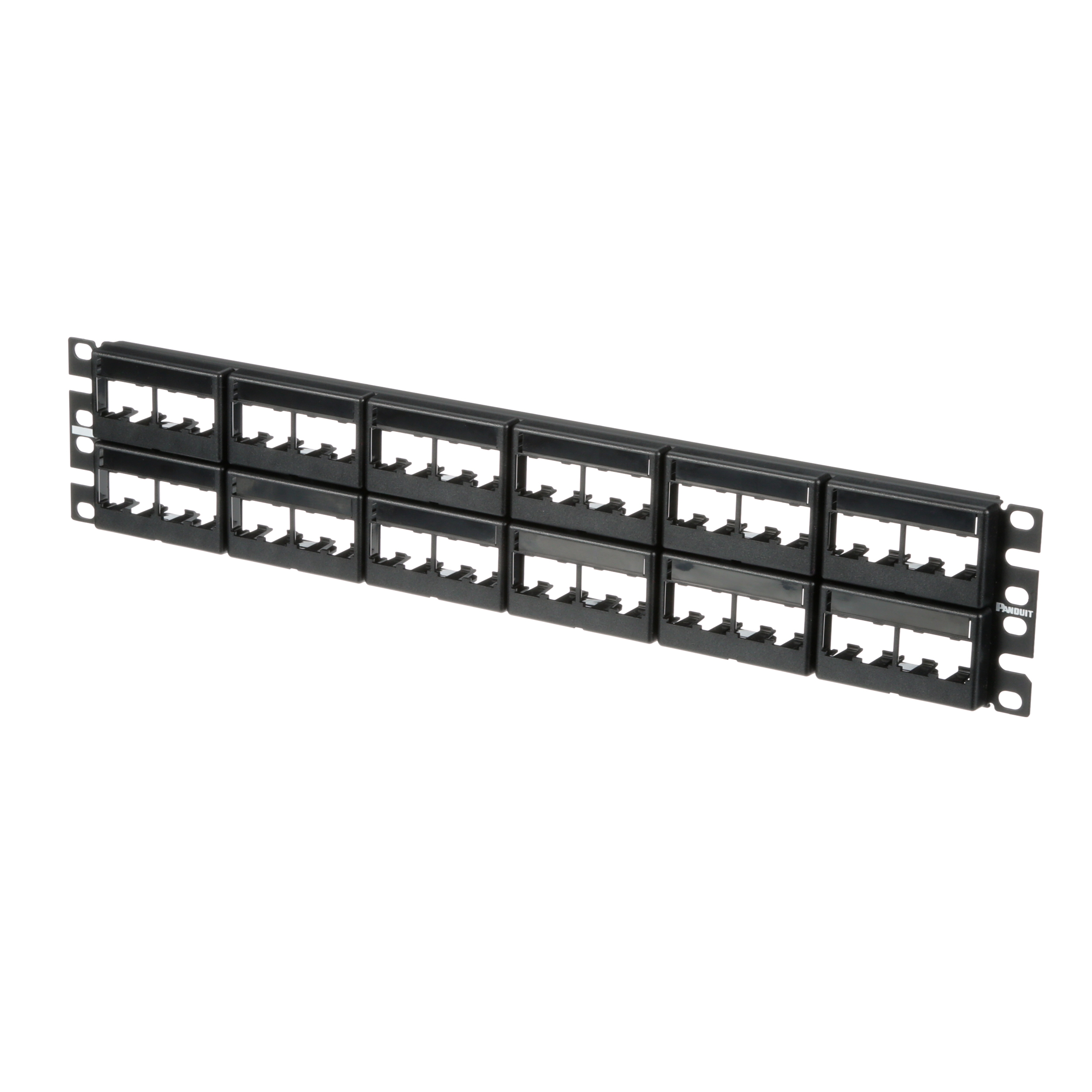 Mini-Com® Yama Paneli etiketli, 48 Port, 2 RU, BL