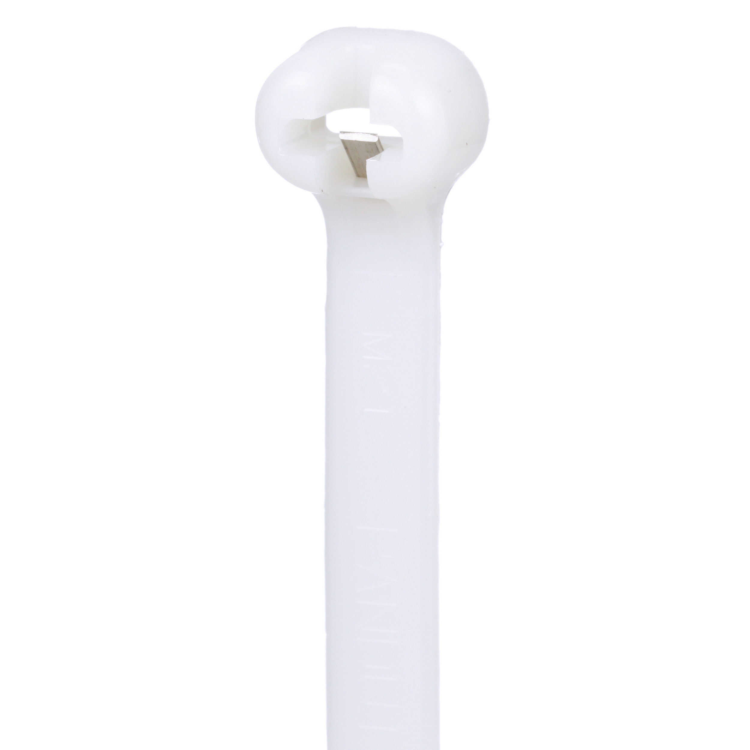 Cable Tie, Metal Barb, 699L, 7.0W, Nylon 6.6, Natural, PK50