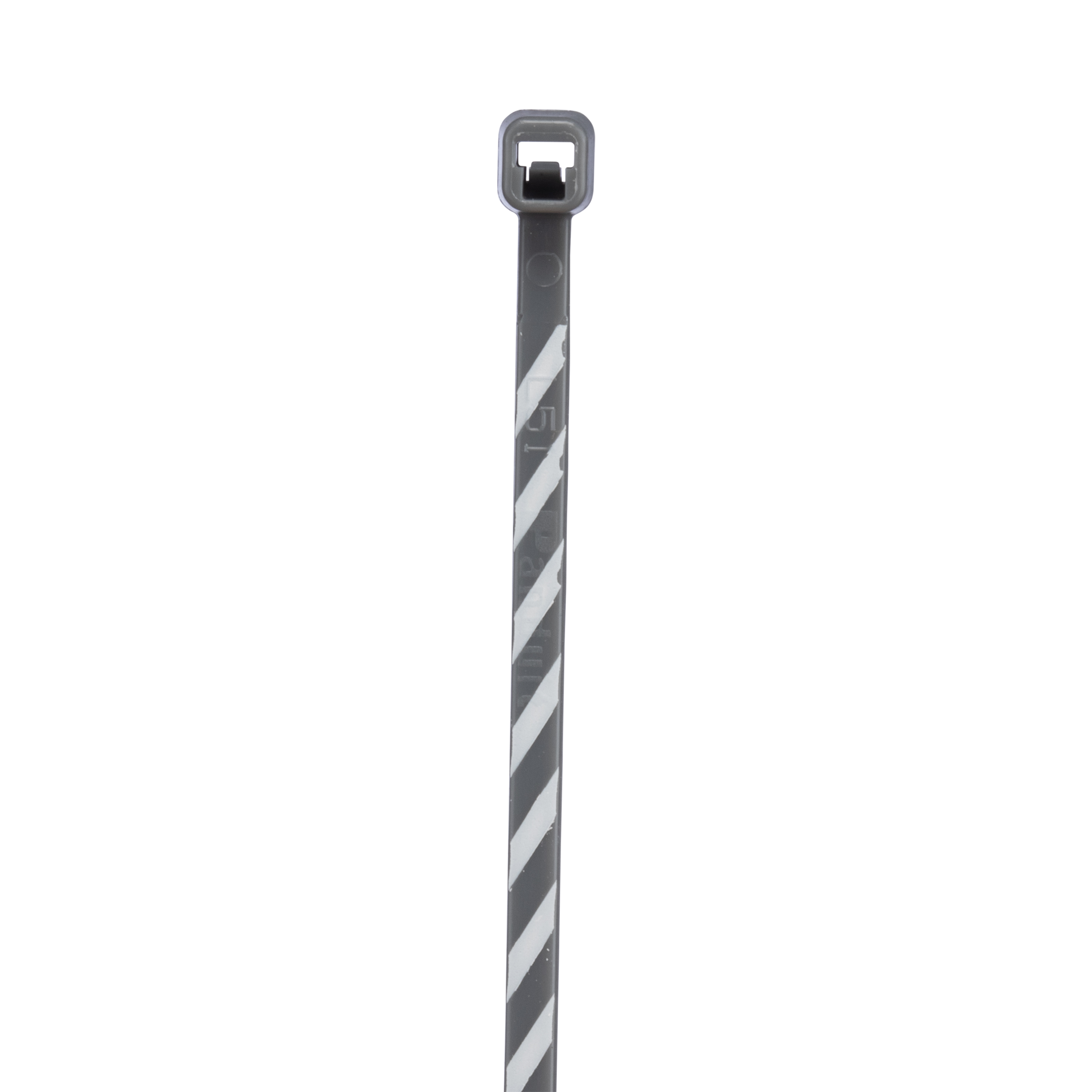 Kablo Bağı, 102L, 2.5W, Naylon 6.6, Gri ve Beyaz Şeritli, 50'li Paket
