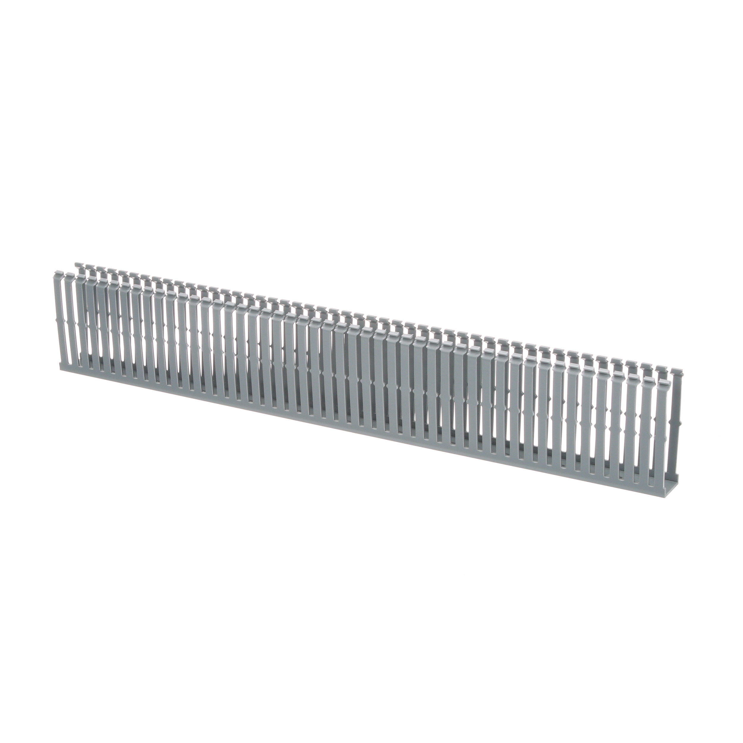 Dar Oluklu Kablo Kanalı, PVC, 2,54 cm x 10,16 cm x 1,83 metre, Açık Gri