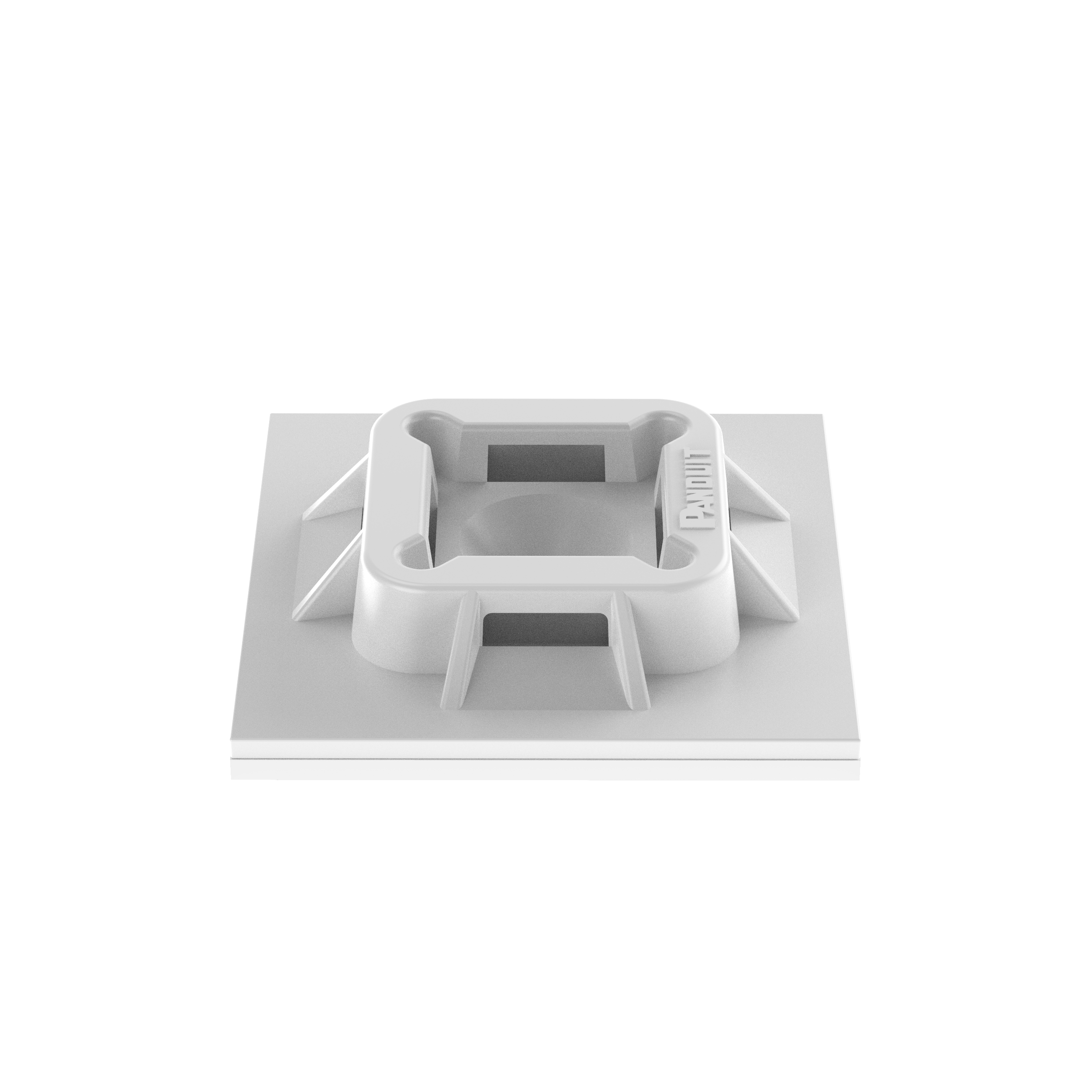 Kablo Bağı Montajı, Doğal, V-0 PA 6.6, Vida, 25.4x25.4mm, 100'lü Paket