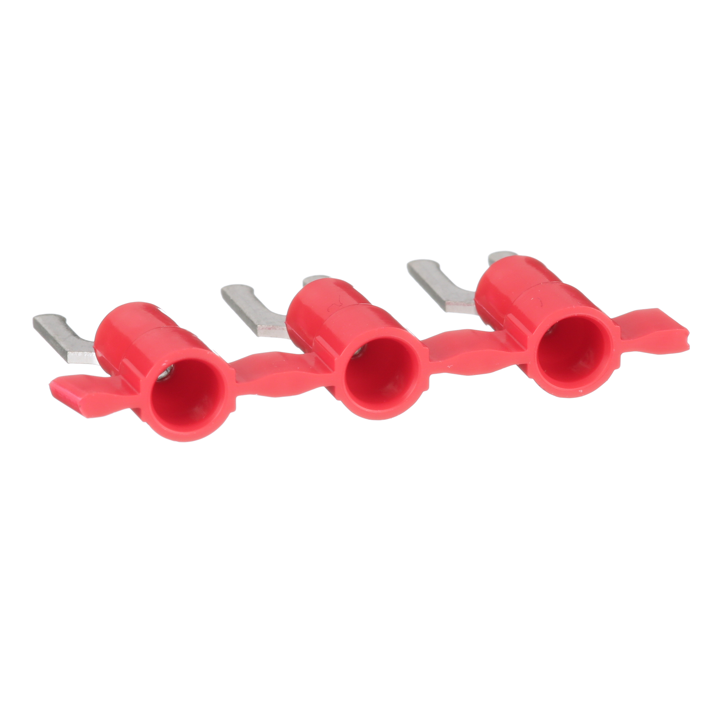 Kilit Çatal Terminali, Kırmızı, Vinil, 3.8mm Somun, 0.5-1mm² Kablo