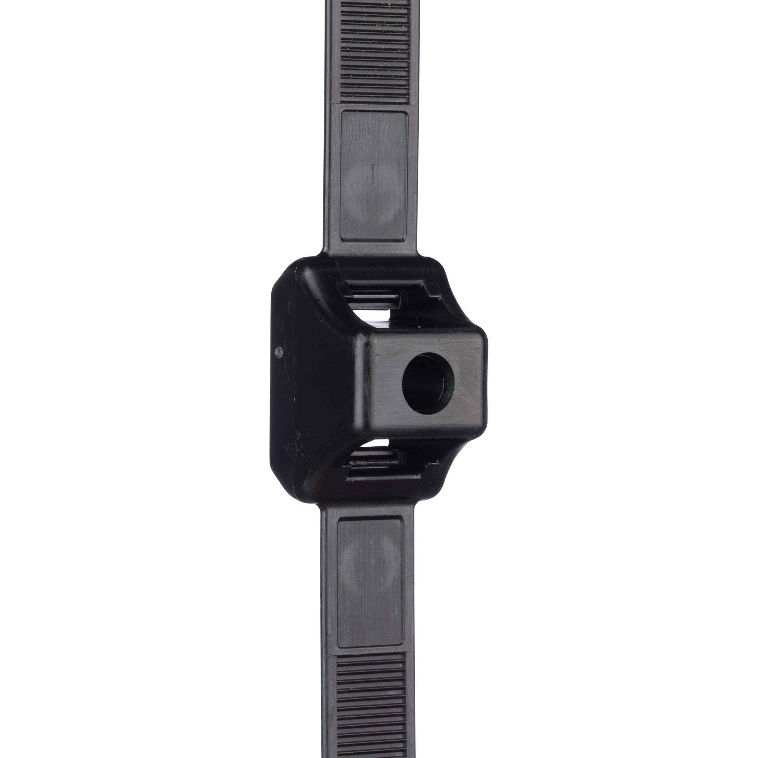 Double Clamp Tie, Blk,High Heat UV PA6.6,489x12.7mm,667N, PK50