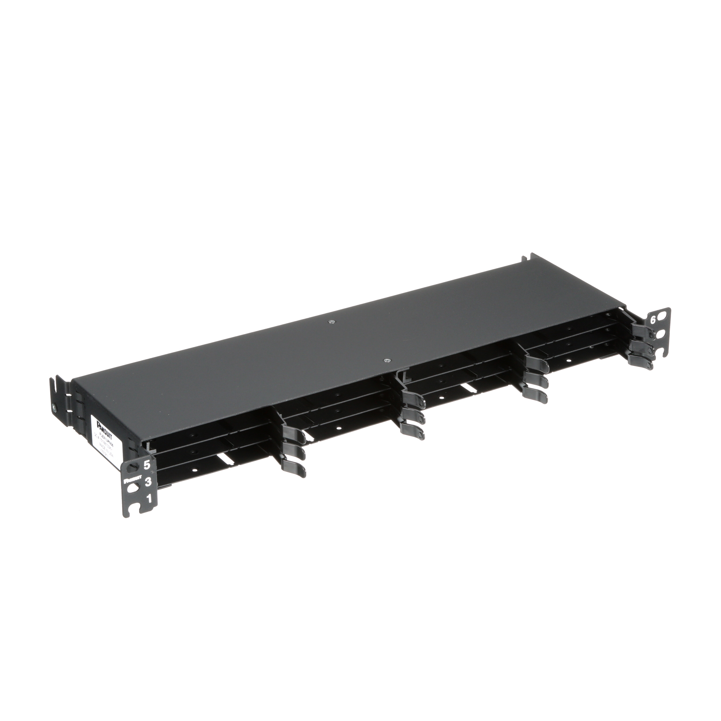 HD Flex™ Fiber Panel, 1 RU, 6 Port, Siyah