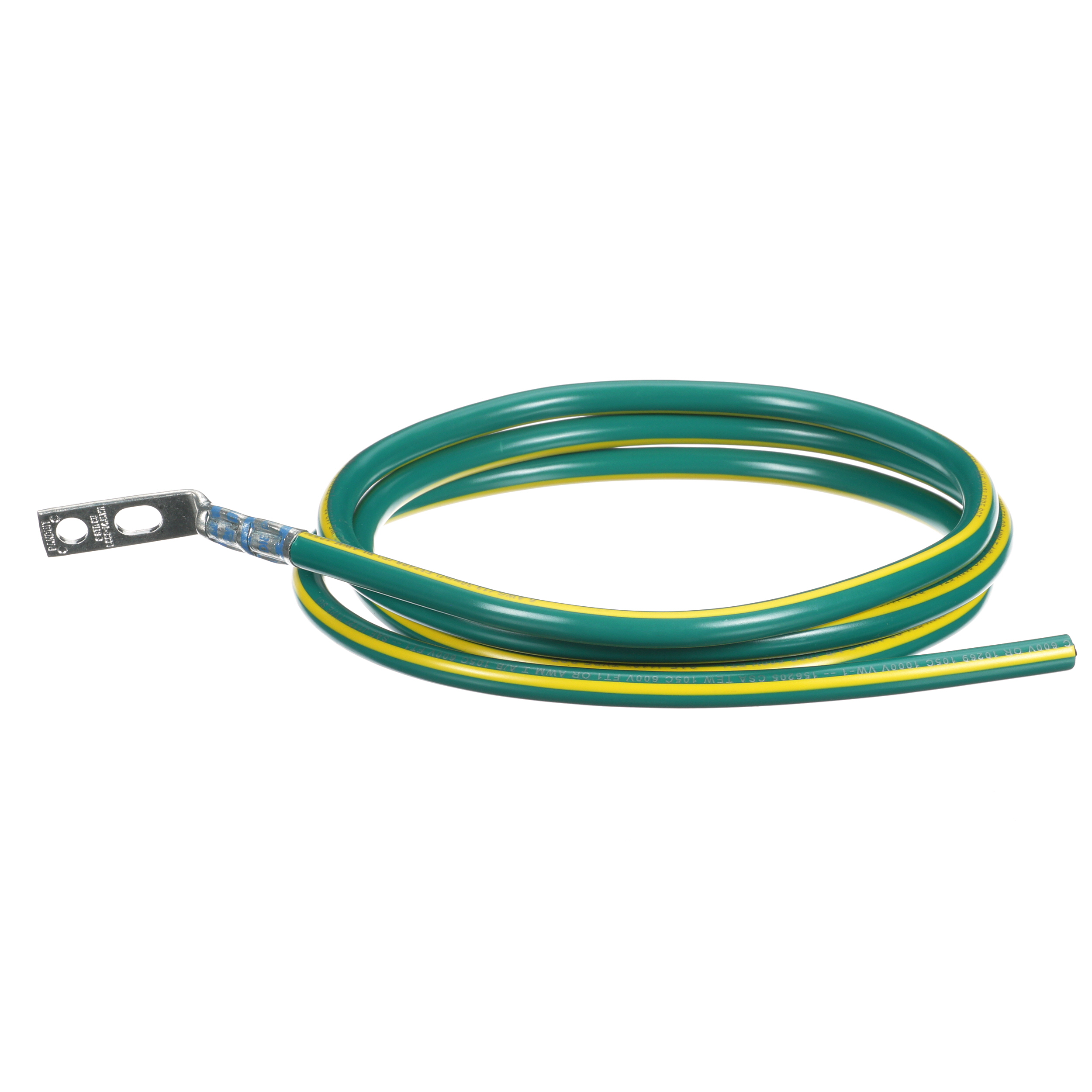 Equipment Bonding Jumper, 1057, Green/Yellow, PK1