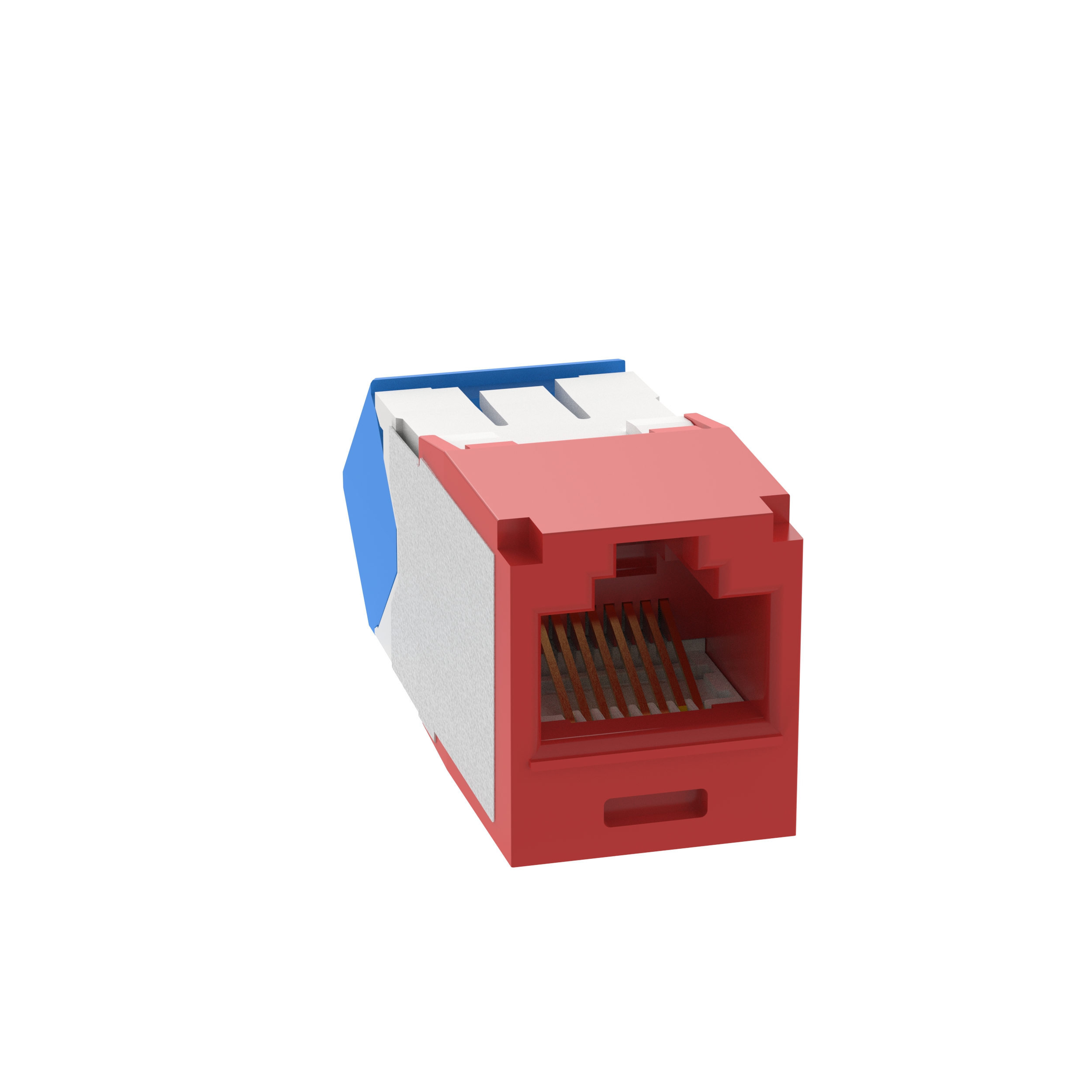 Cat6A Up/Down 45 Degree TG Wirecap Jack