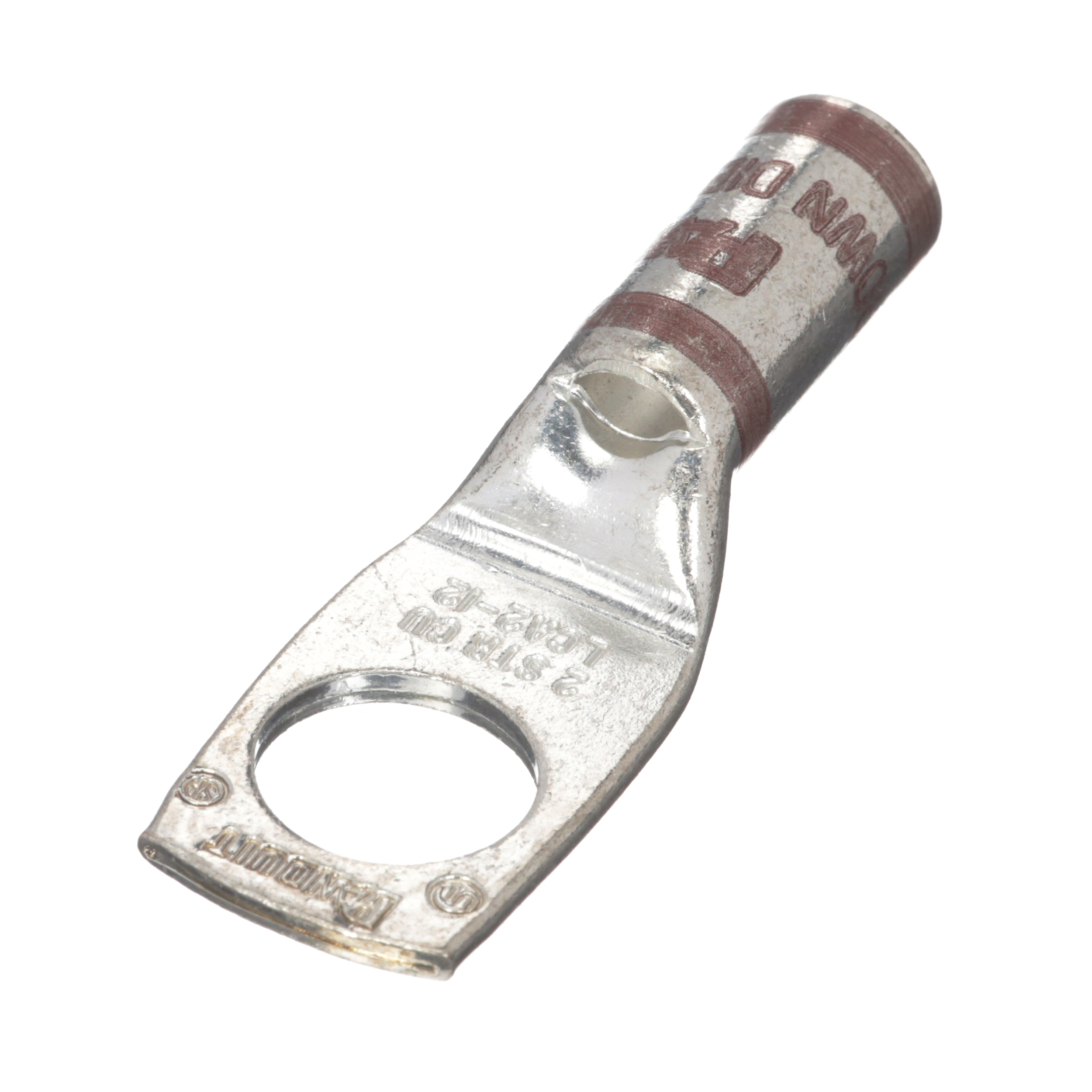 Bağlantı Muhafaza, Kalay Kaplı Bakır, Düz, Tek 12.7mm Somun, 25'li Paket