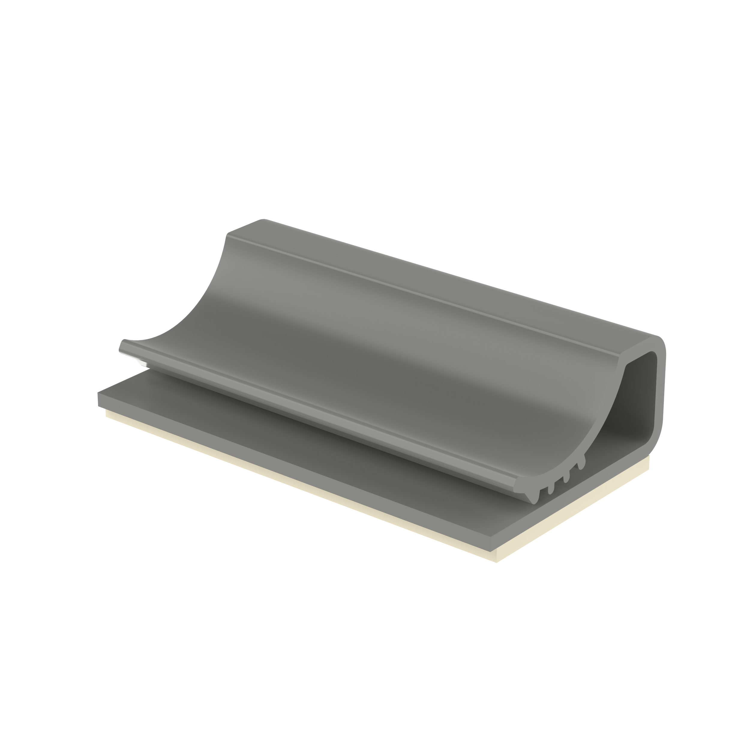Clip adhésif;câble plat;H27,7