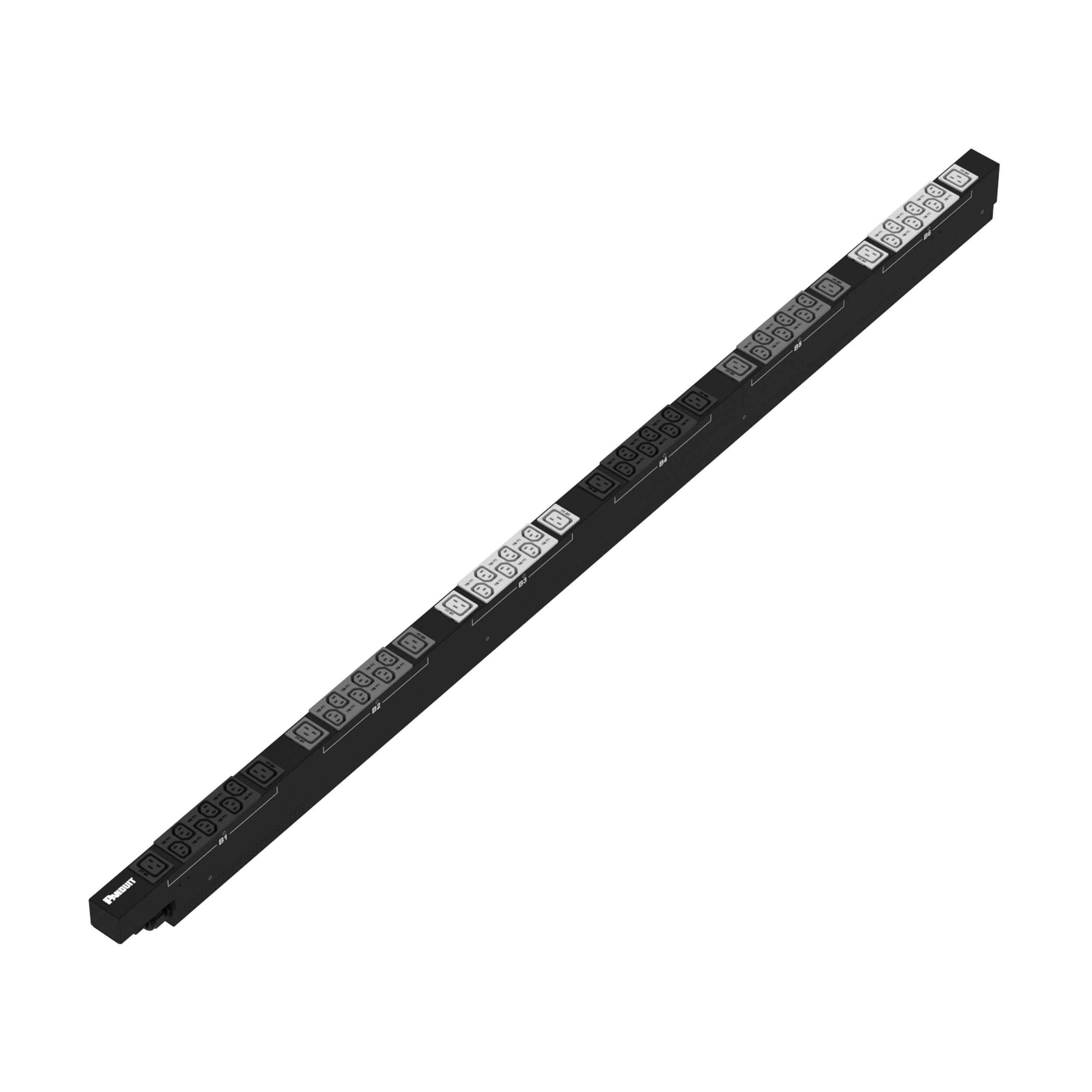 Basic PDU, 32AMP, 400V, (36)C13, (12)C19, IEC 60309 3P+N+E 6h 32A (IP44)