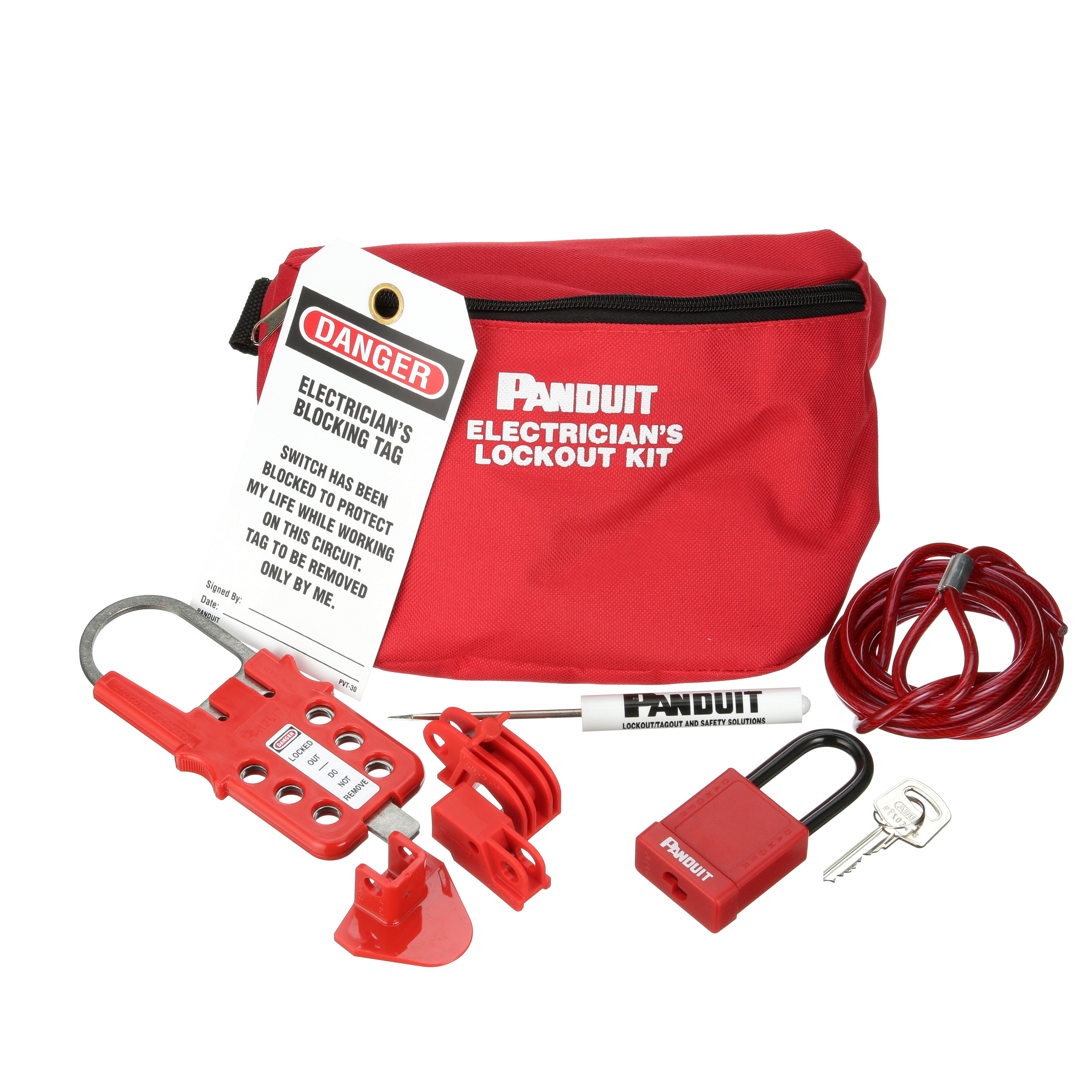 Sacoche banane,kit produits/accessoires de consignation pour l'électricien Cdt.1