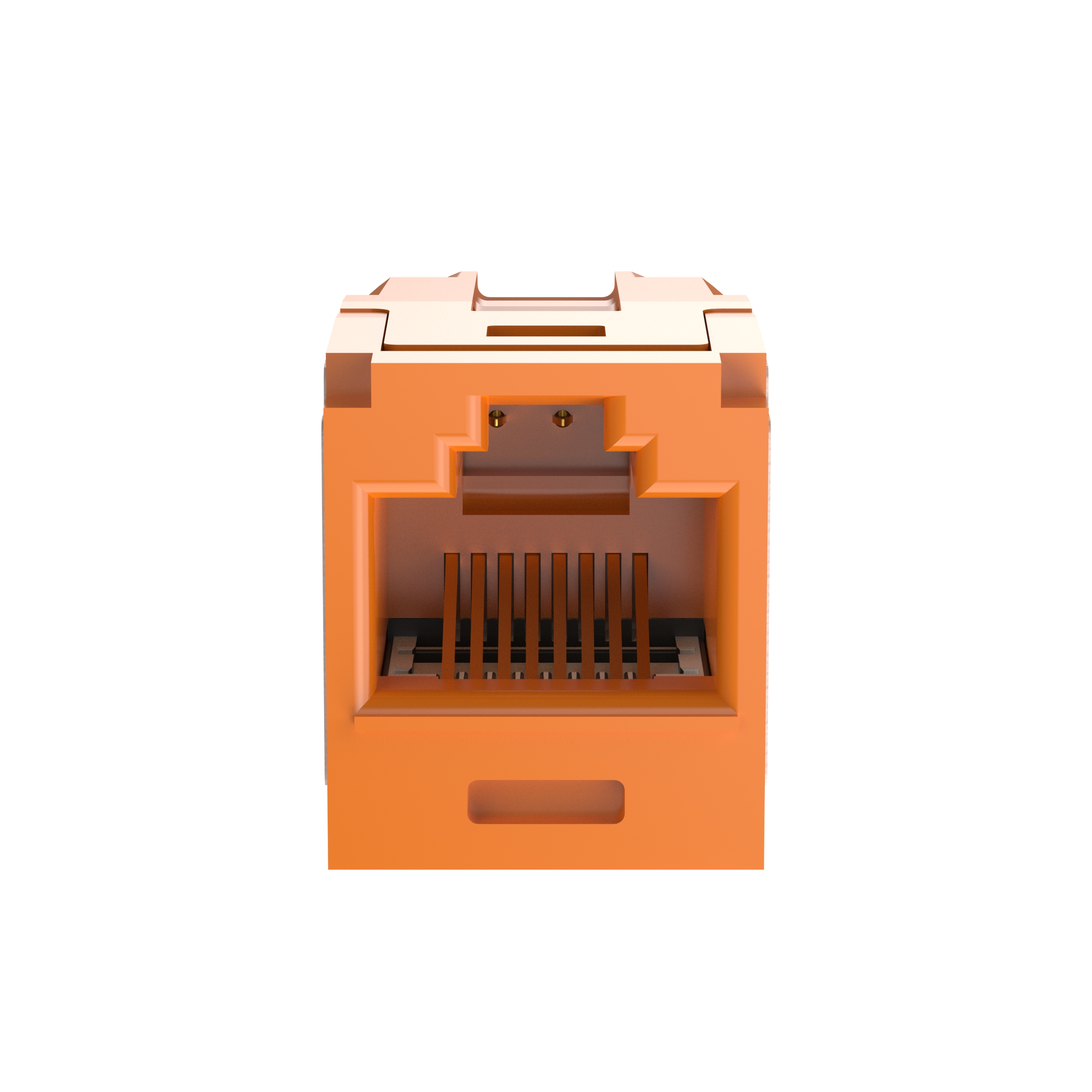 Twisted Pair RJ45 Cat 6A Bağlantı Modülü, Turuncu