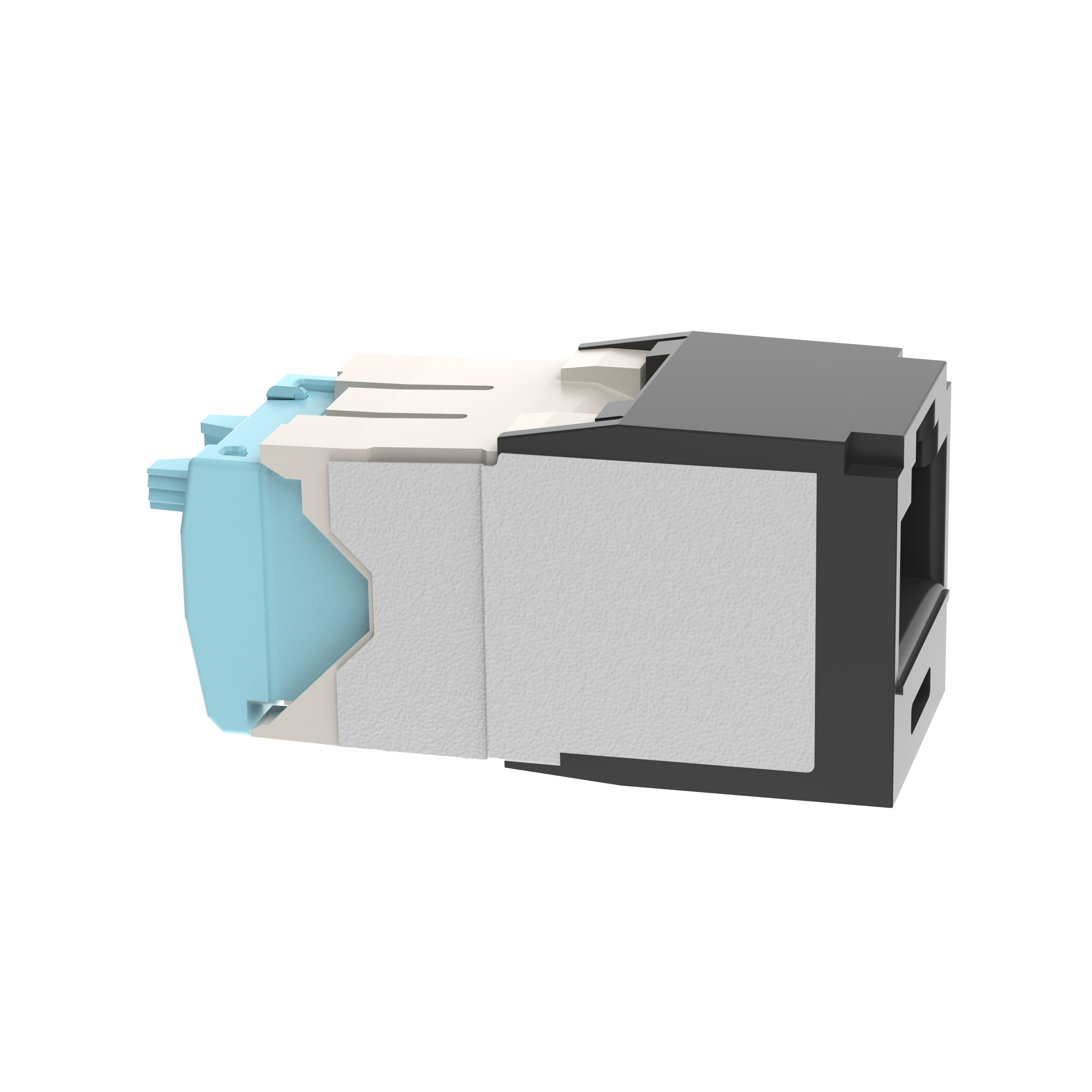 Mini-Com® UTP RJ45 Cat 6A TG Jack Modülü, Siyah