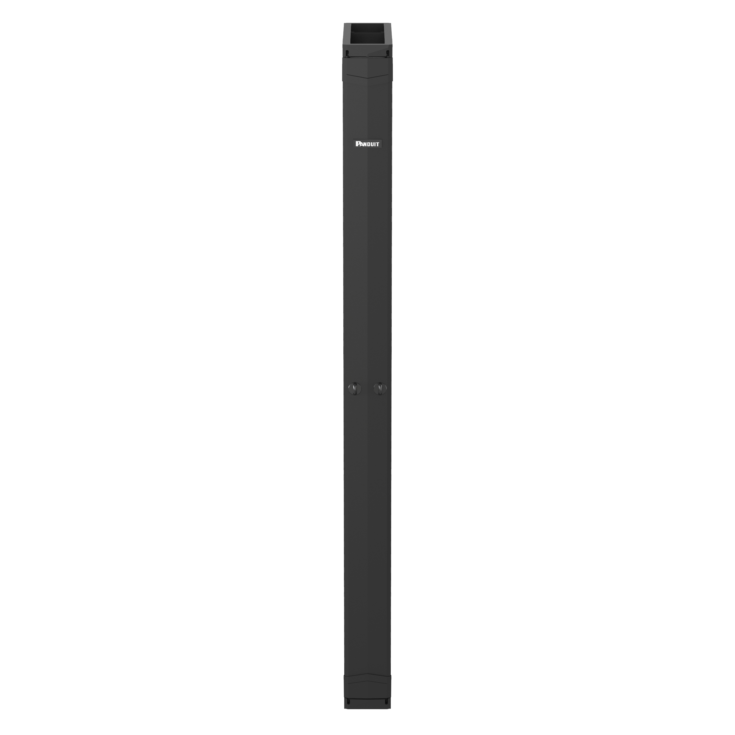 PR2V Dikey Çift Taraf Açılır Yönetici, 45RU, 15,24 cm Genişlik, Siyah