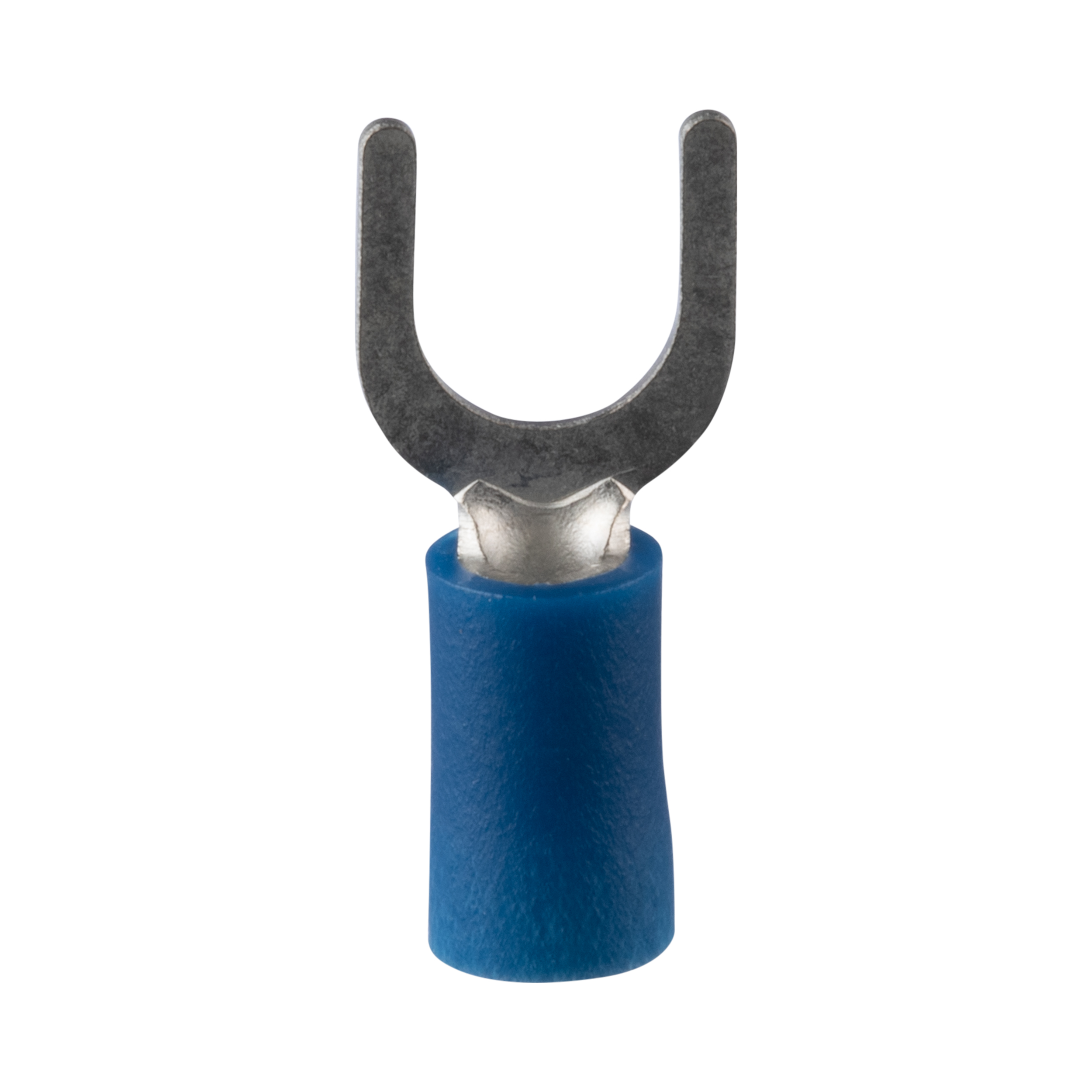 Gevşek Parça Çatalları, Mavi, Vinil, 6.4mm Çaplı Ayak, 2.5mm², 25'li Paket