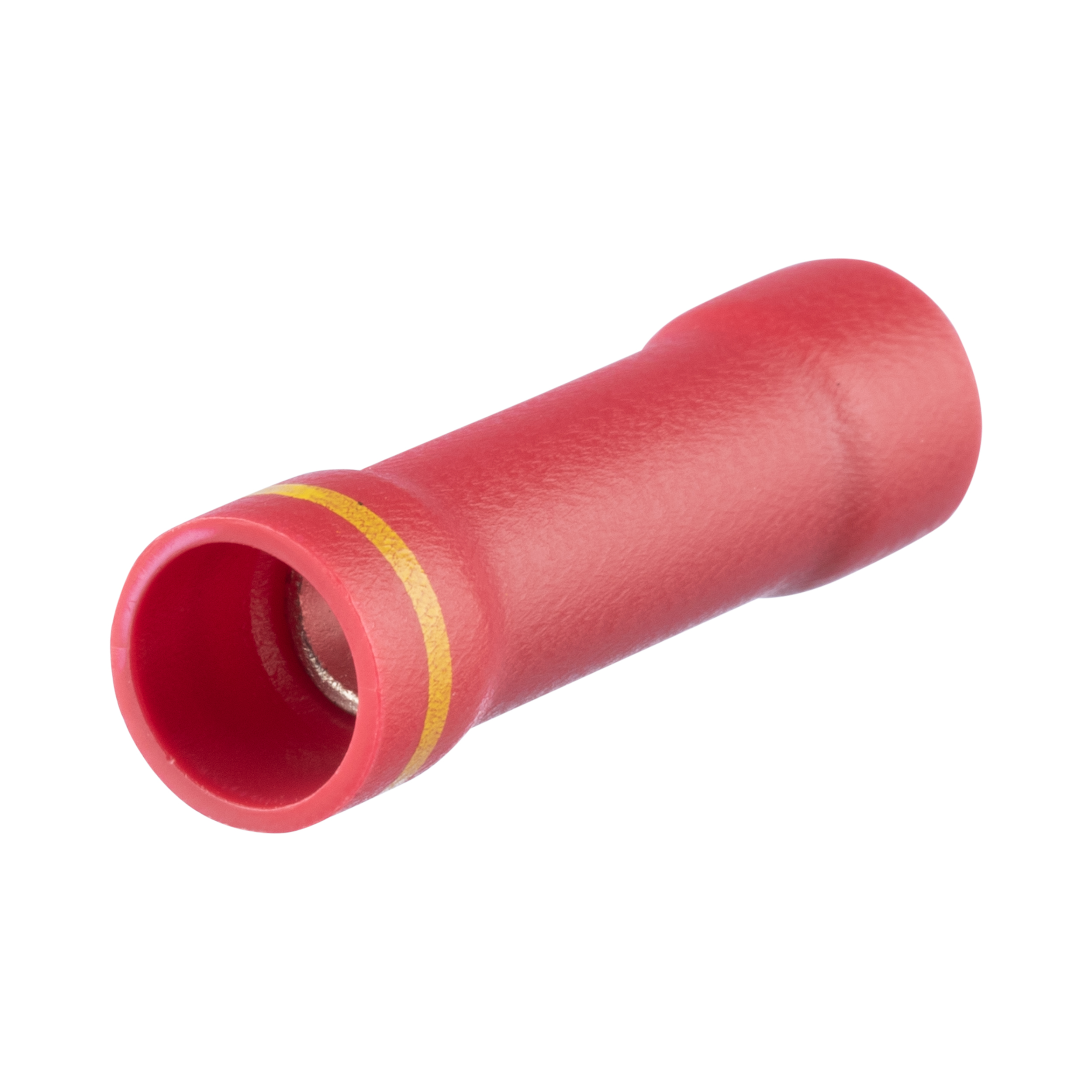 Aşağıya Doğru Uç Kesme Bağlantısı, Kırmızı, Vinil, 35.8mm, 8- 4mm², 25'li Paket