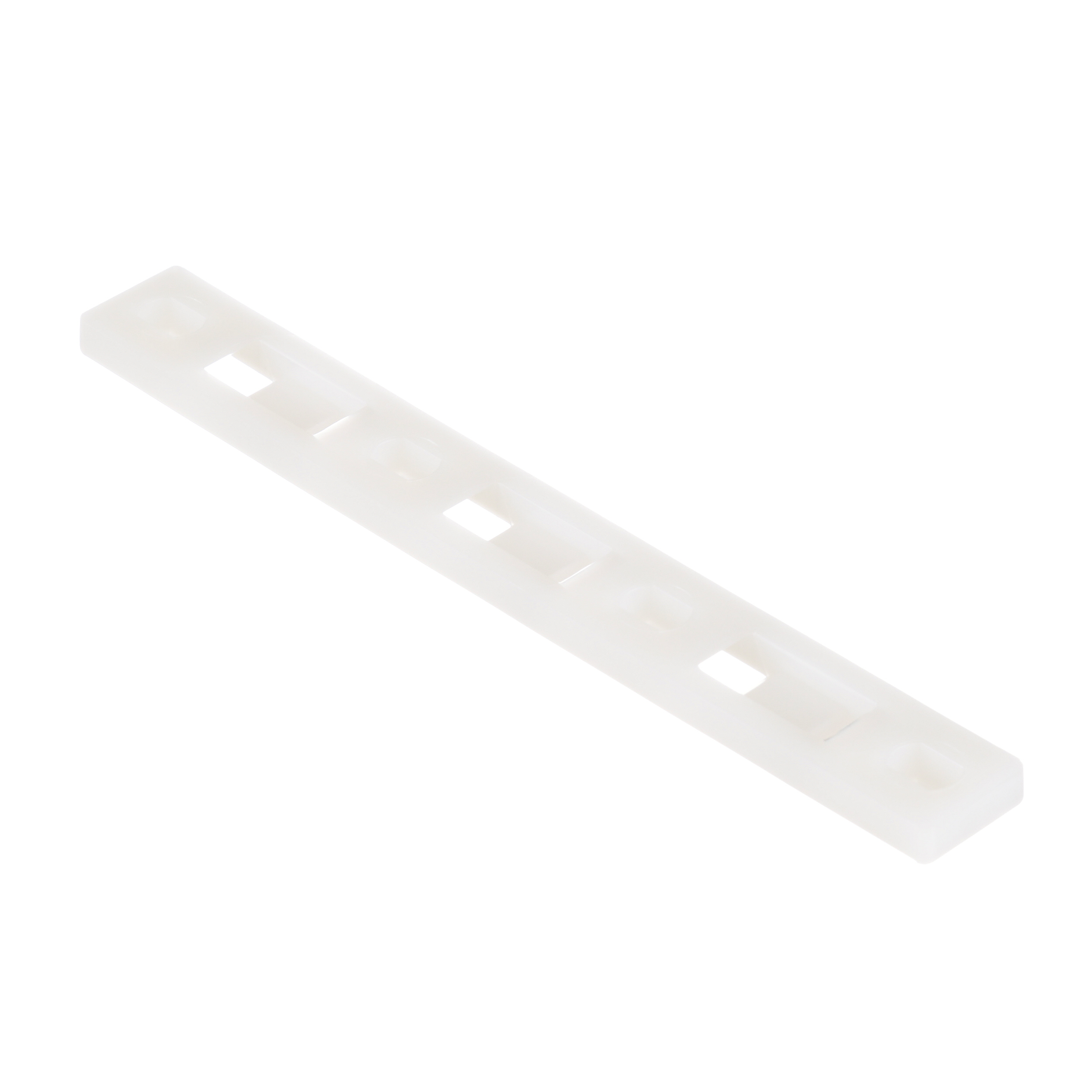 Bağ Plakası, Doğal, PA 6.6, 129.3x50.3mm, M3 Vida, 100'lü Paket