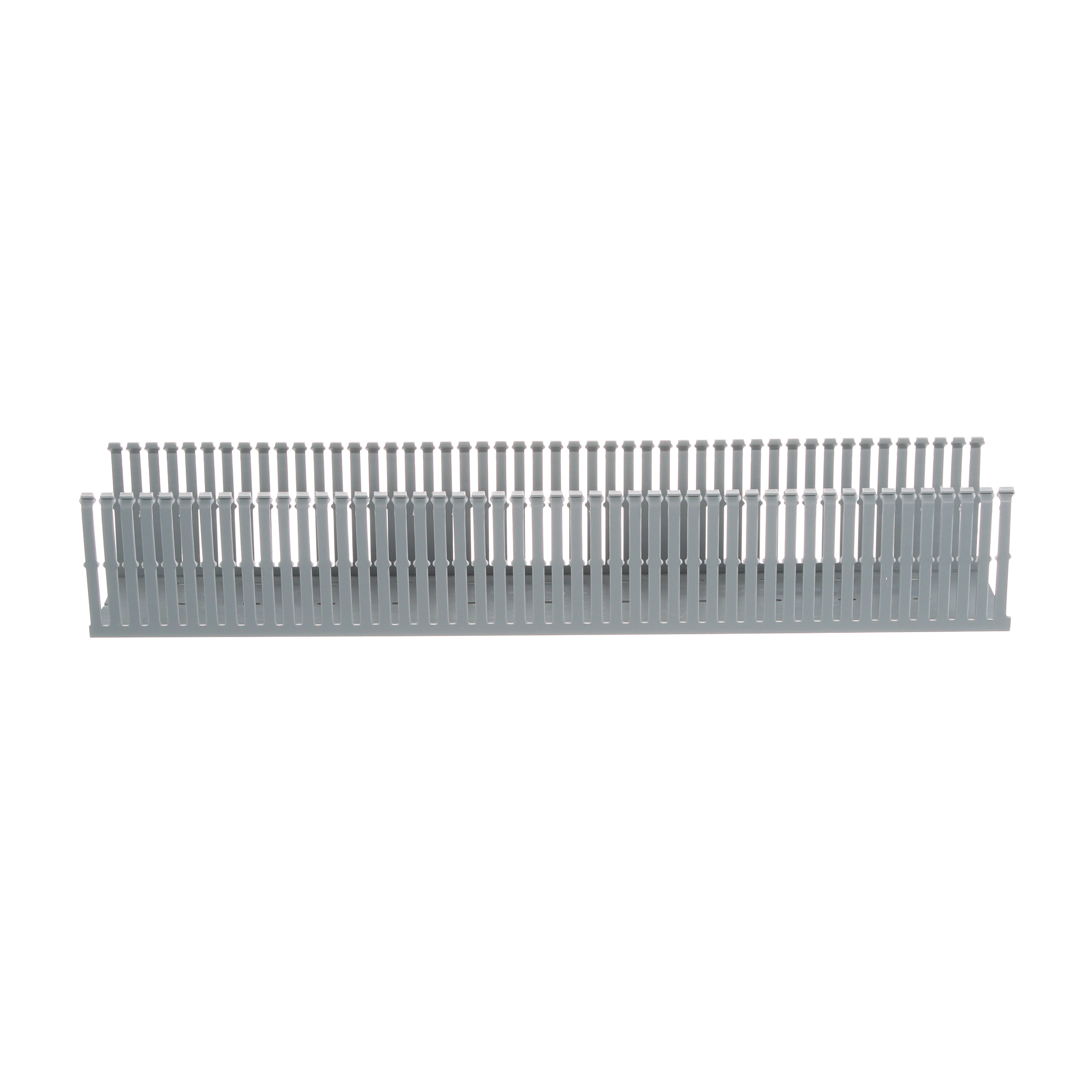 Dar Oluklu Kablo Kanalı, PVC, 101.6 cm x 101.6 cm x 182.88 cm, Açık Gri