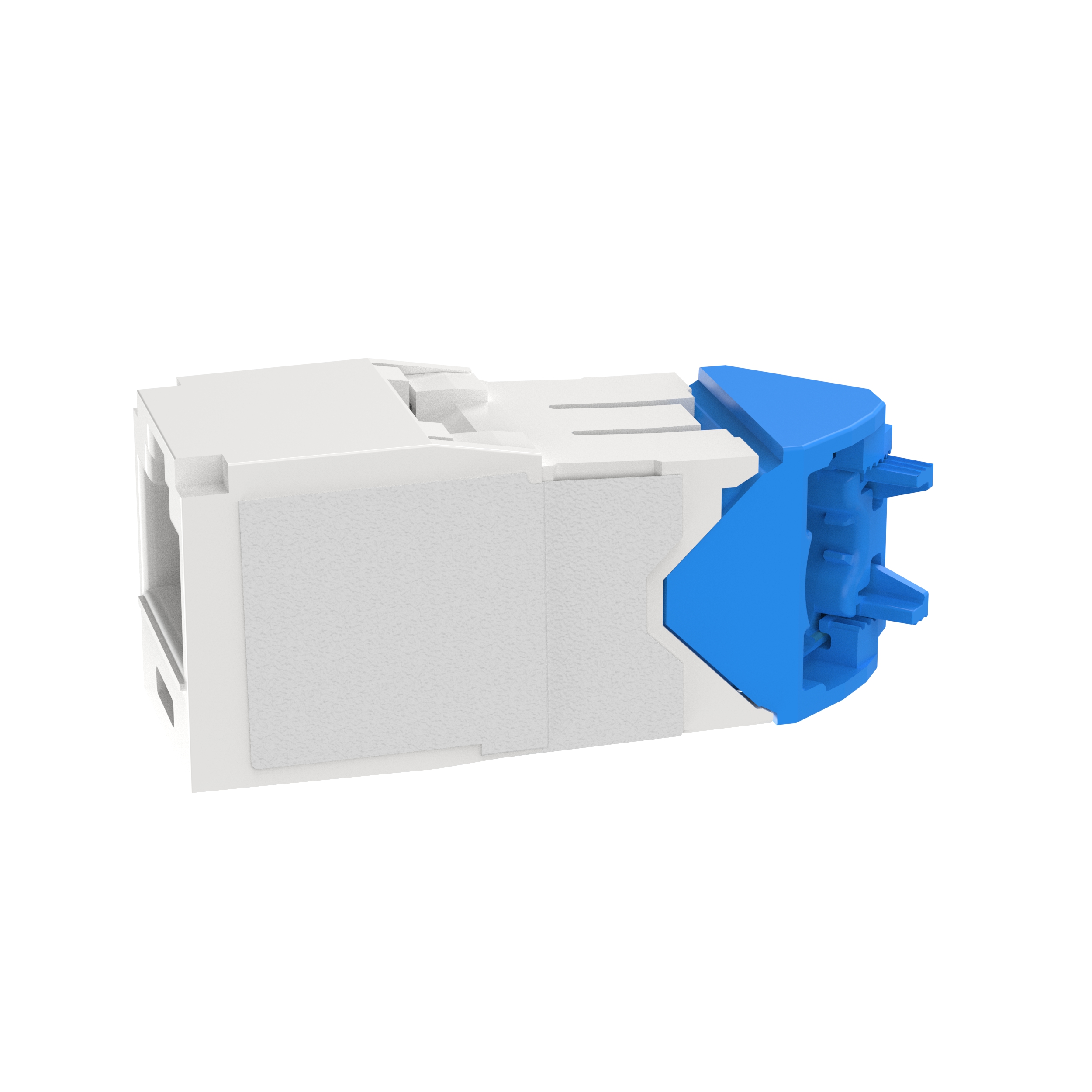 Cat6a Sol/Sağ 45 Derece TG Kablo Demeti Kapak Modülü, (AW), 24'lü Paket