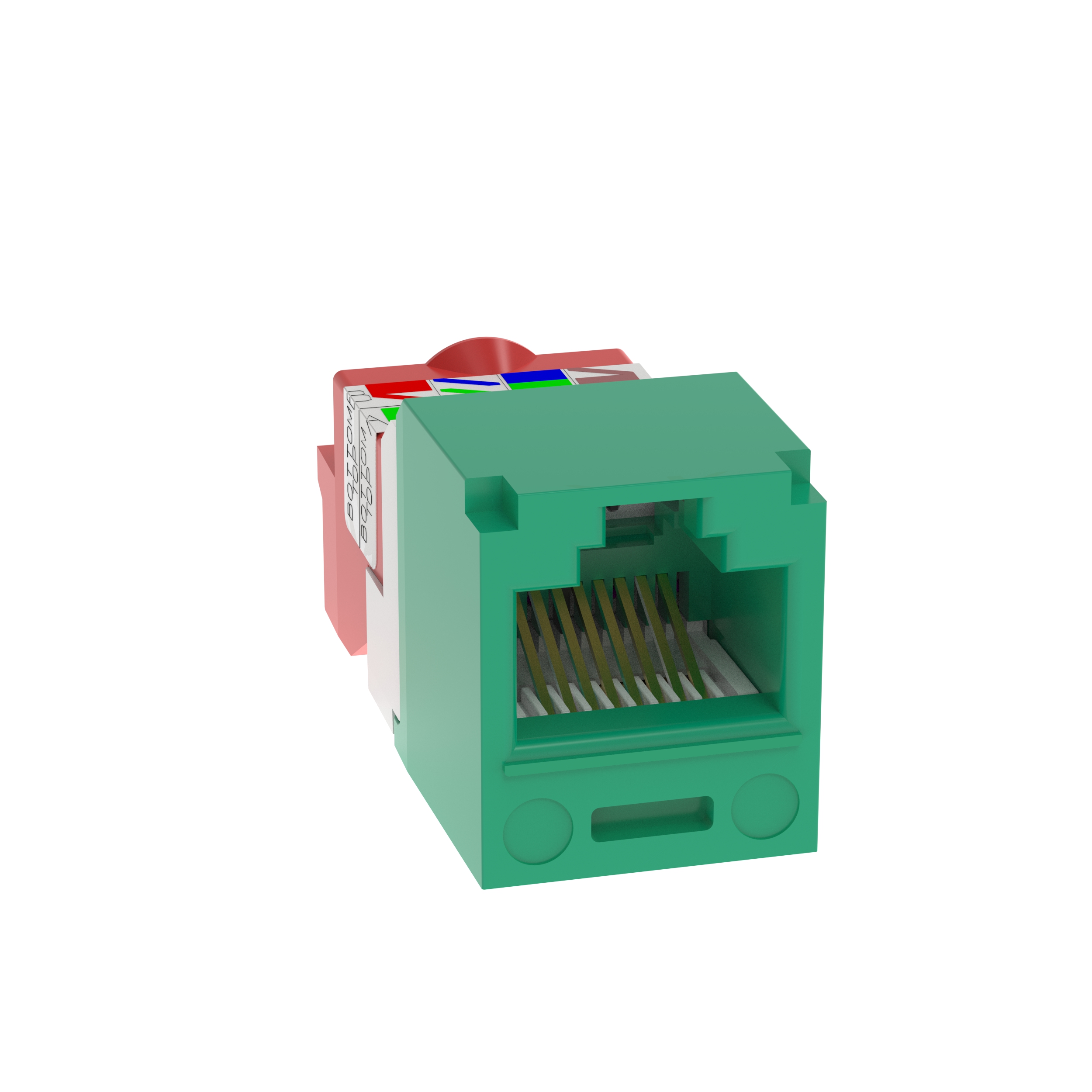 Mini-Com Module, Cat 5e, UTP, 8 pos 8 wi
