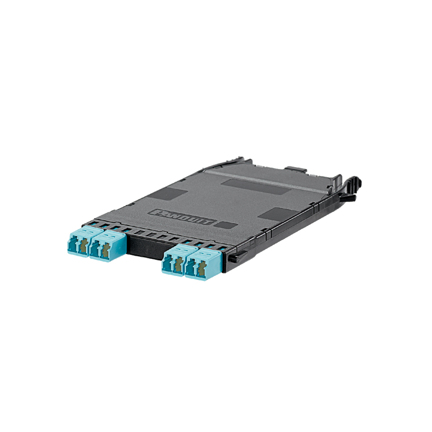 4-1 Dönüştürme MPO-LC Fiber Kaset OM4,8 Fiber,Yöntem B,Opt IL