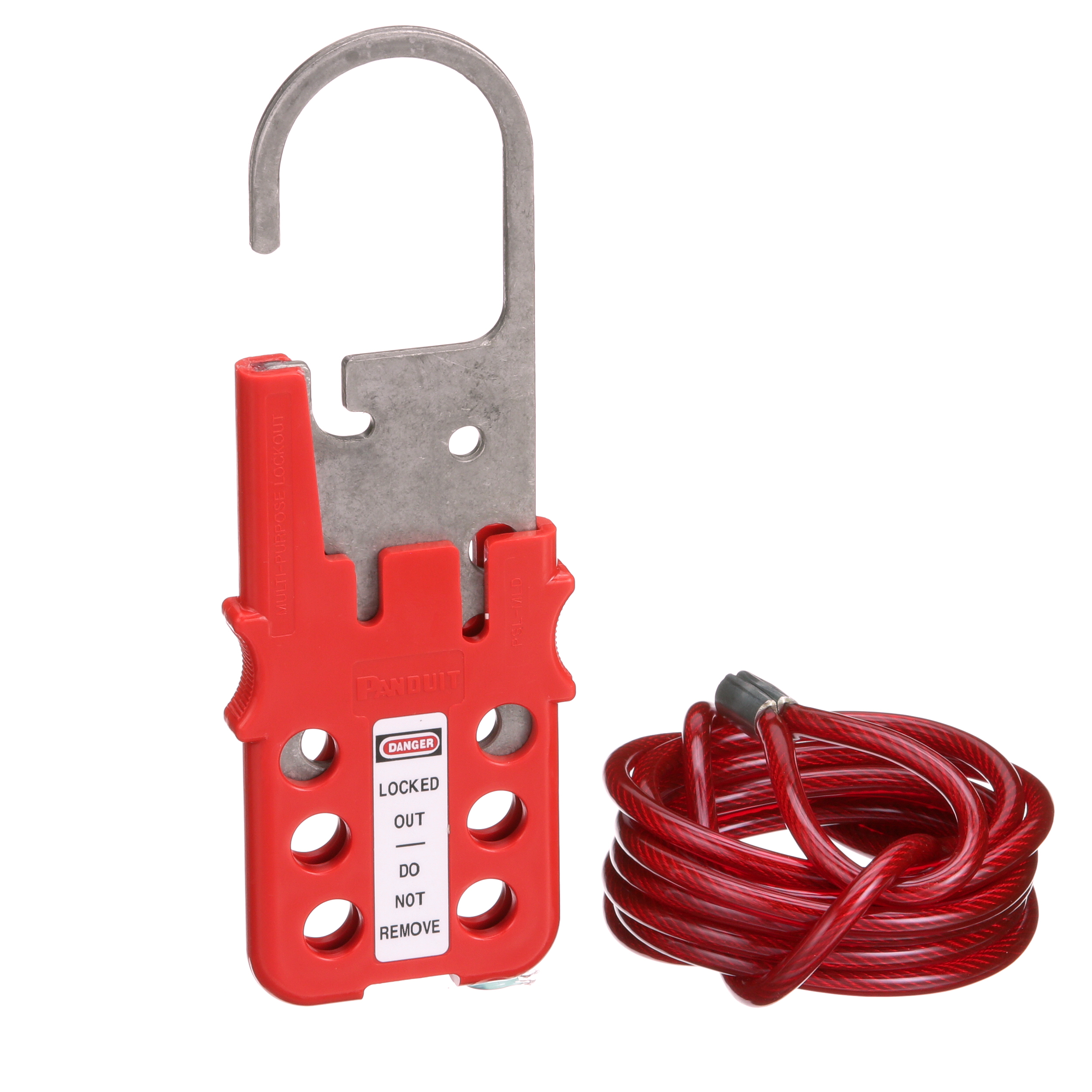 Hasps,Galvanized Steel,Red,149.9x52.8mm,PK1