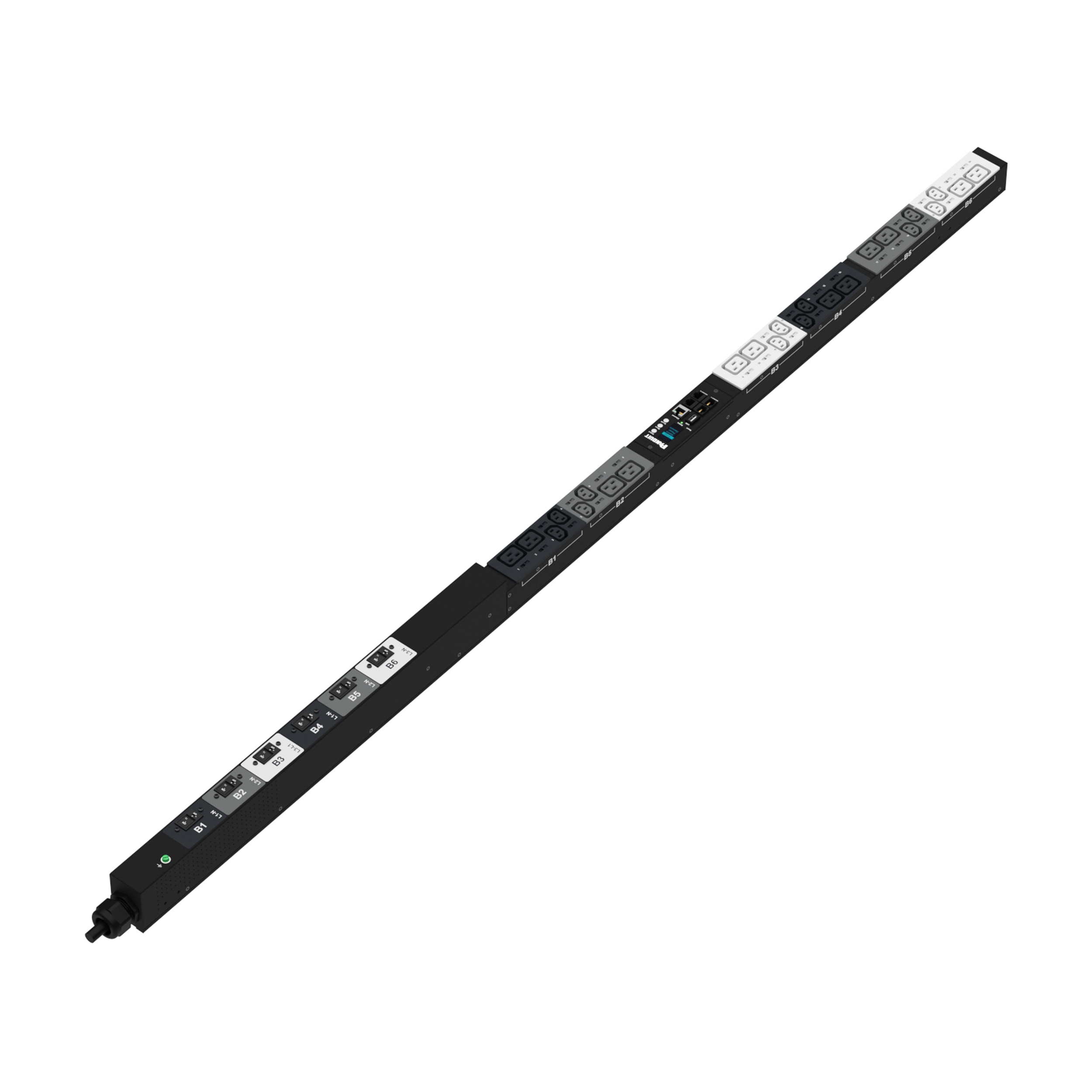 MPO Güç Dağıtım Birimi, 32AMP, 400V, (12)C13, (12)C19, IEC 60309 3P+N+E 6h 32A (IP44)
