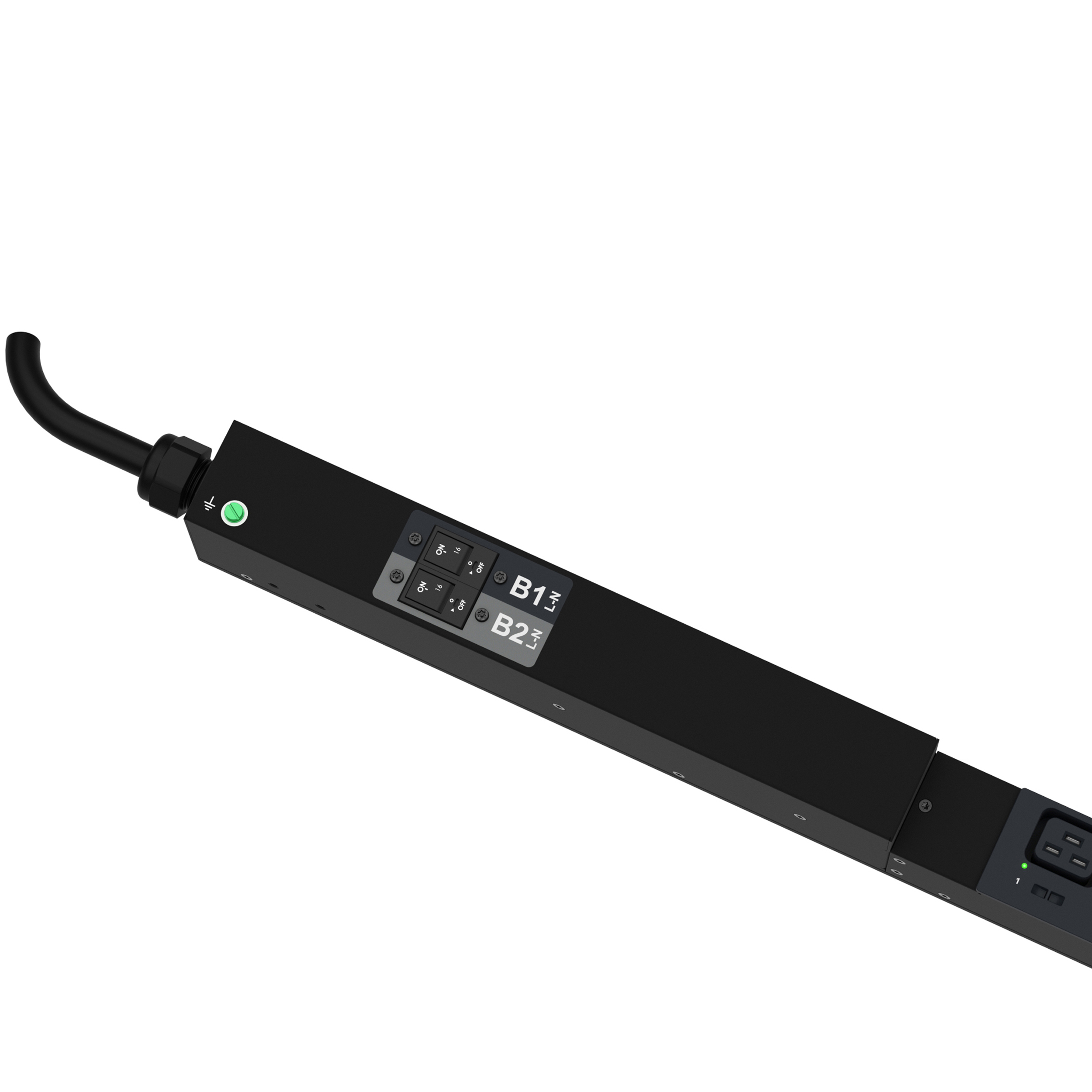 MSPO PDU, 32 Amper, 230 Volt, (24)C13, (8)C19, (IP44)