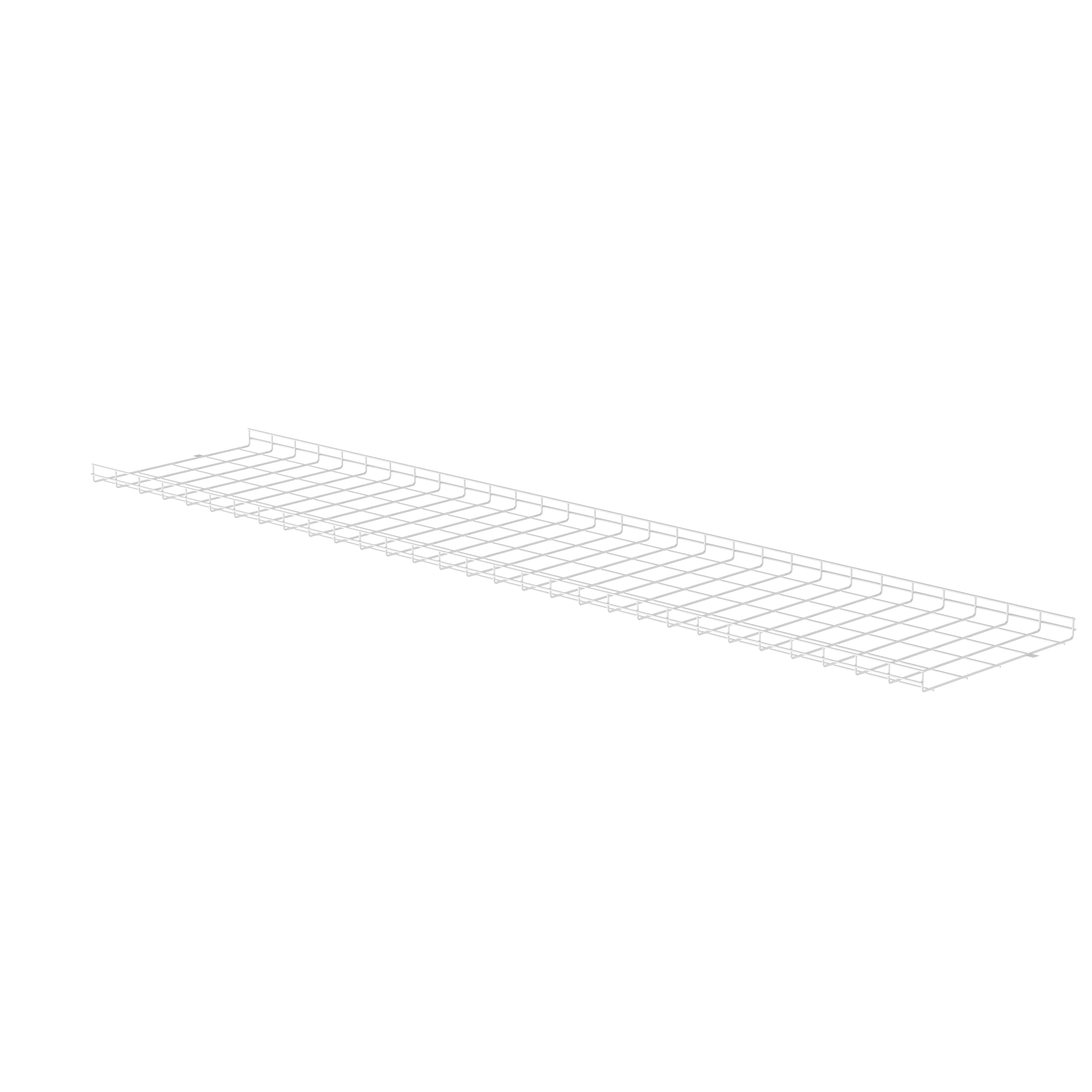 Kablo Sepeti 2" x 24", Beyaz Toz Kaplı