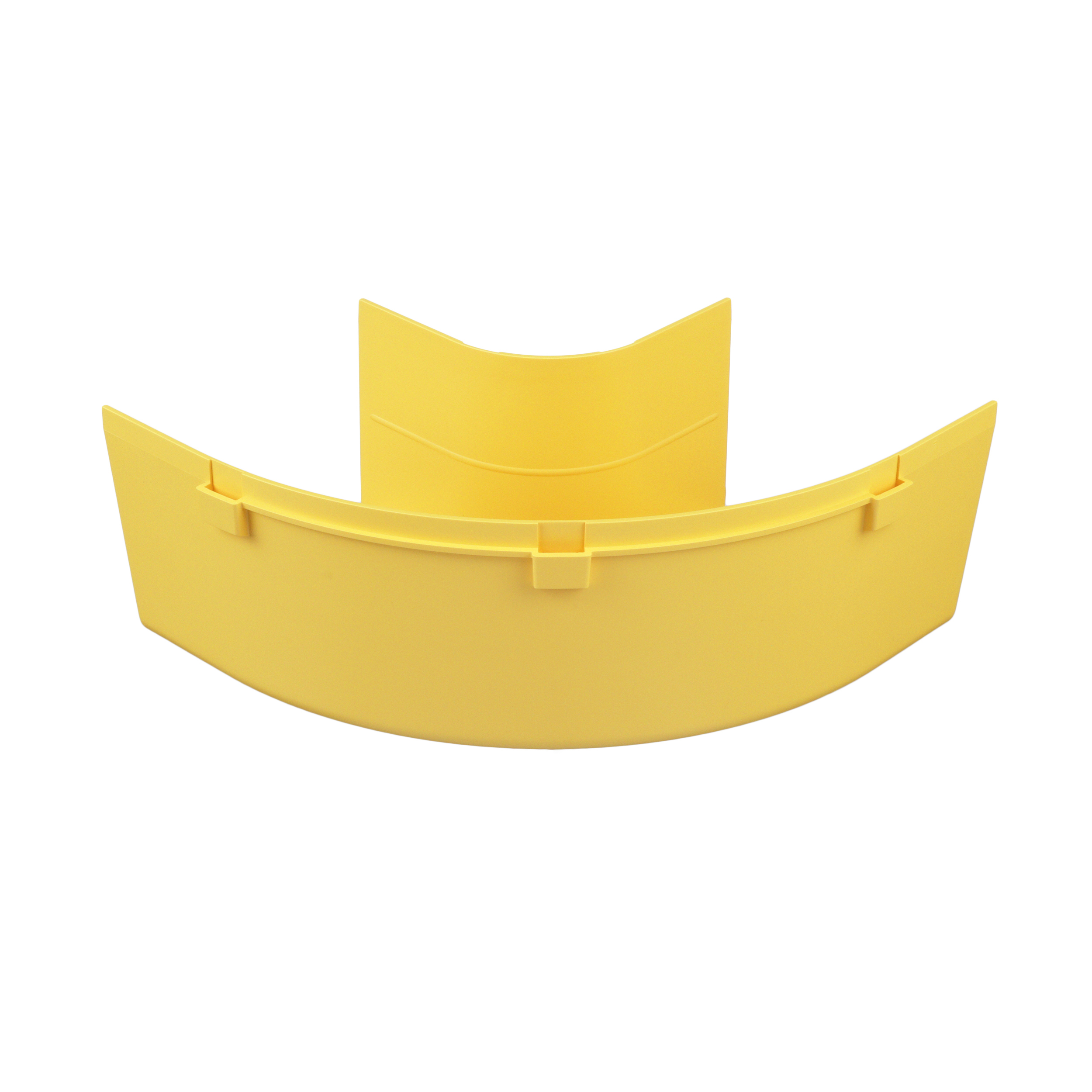 FiberRunner® Horizontal Right-Angle, 90°, 4x4, Yellow